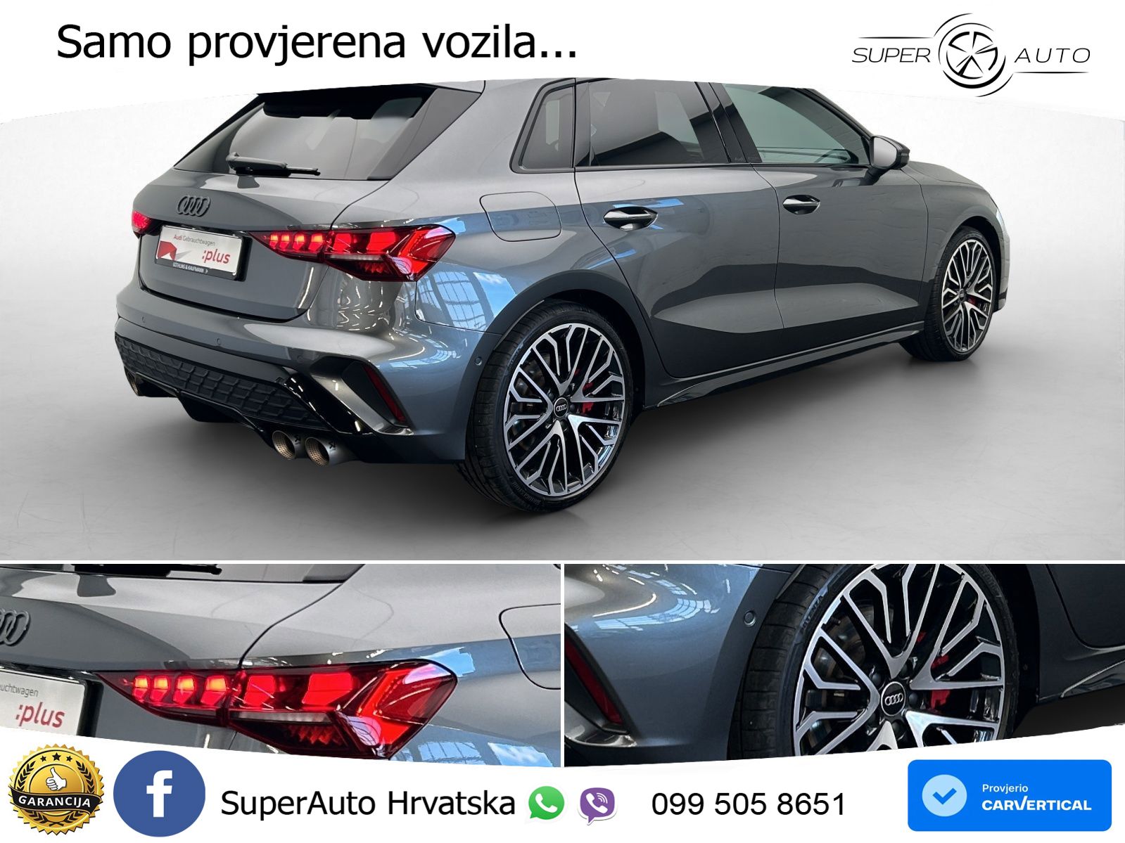 Audi S3 2.0 TFSI (333 KS) quattro S tronic MATRIX+GR SJED+KAM