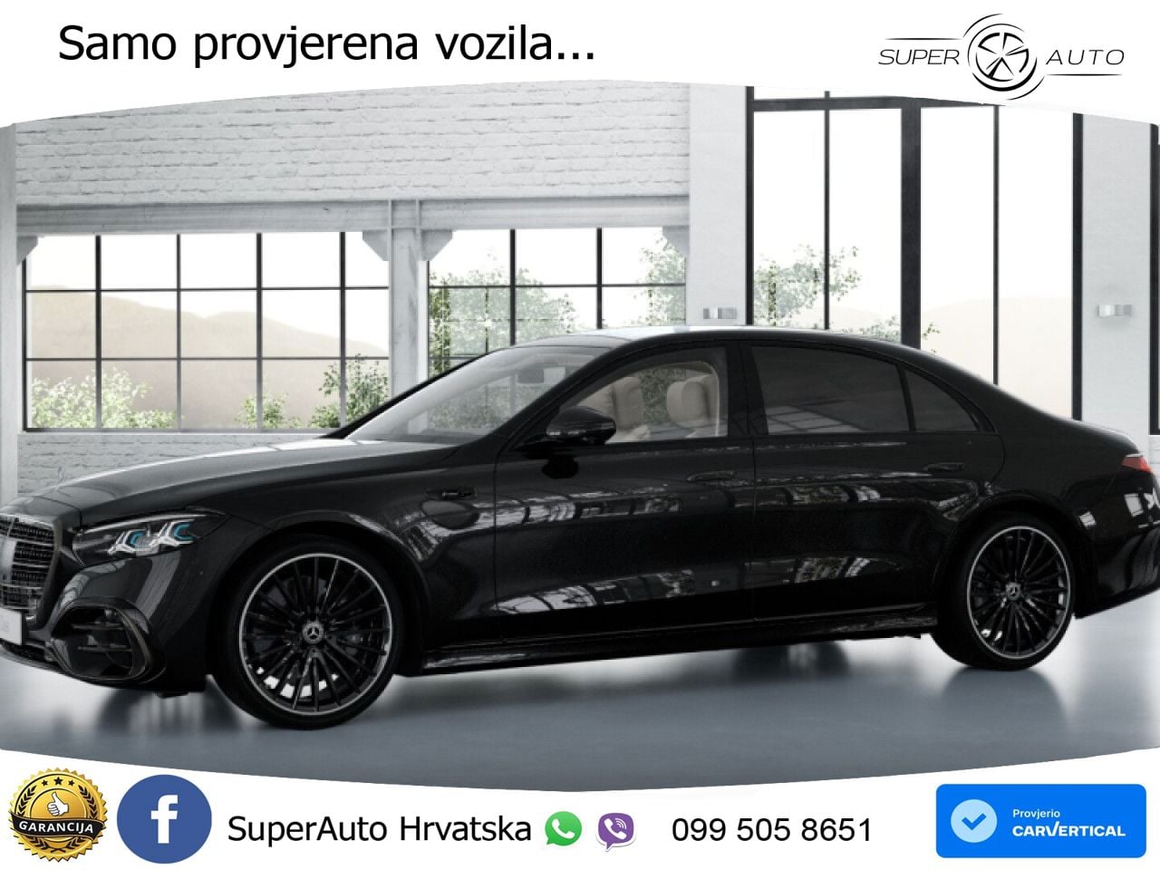Mercedes S 450d (367 KS) EQ Boost 4MATIC 9G-TRONIC AMG ZRAČNI+ACC+GR SJED+KAM+PANO