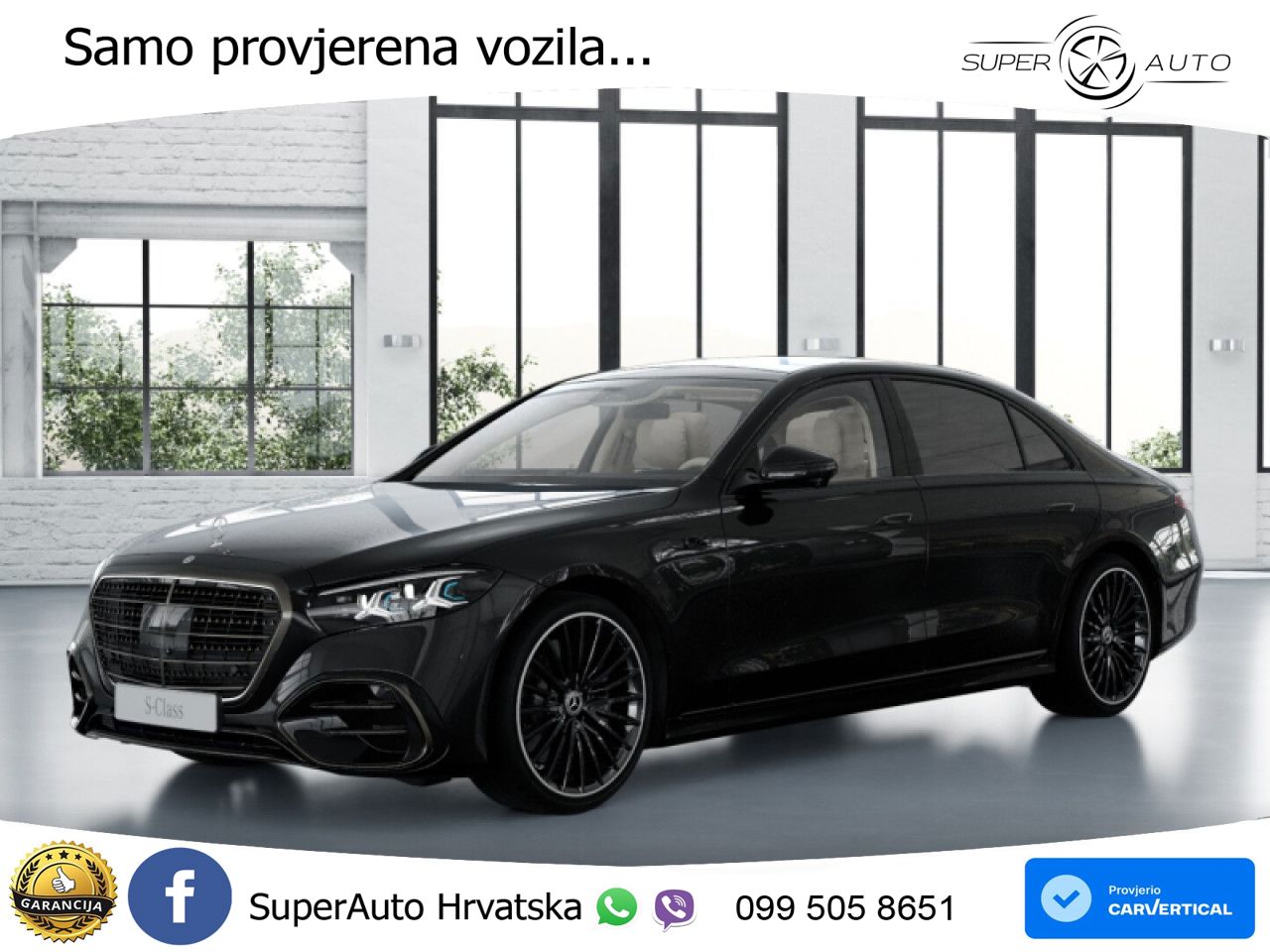 Mercedes S 450d (367 KS) EQ Boost 4MATIC 9G-TRONIC AMG ZRAČNI+ACC+GR SJED+KAM+PANO