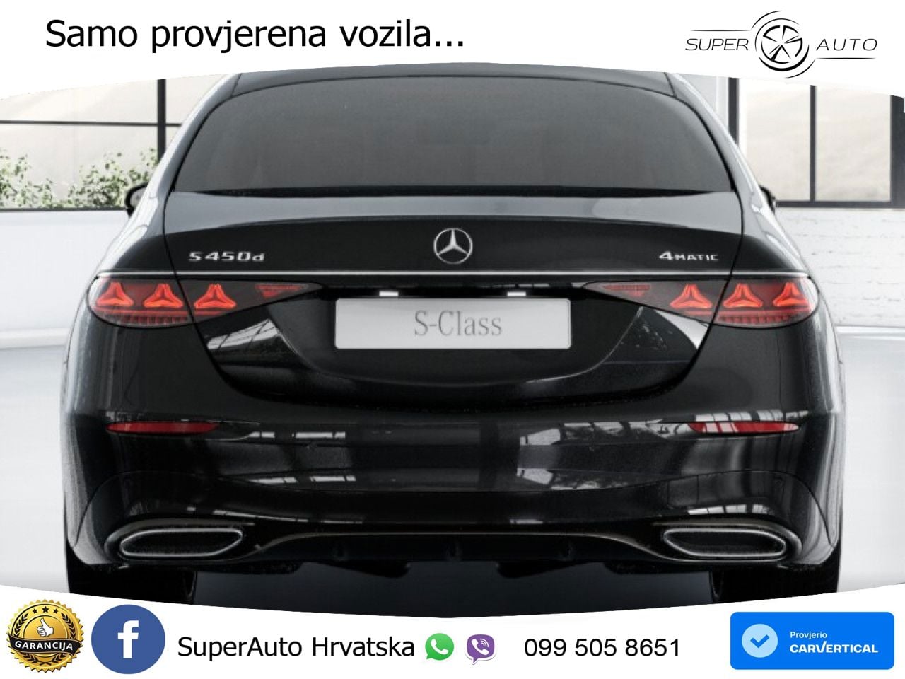 Mercedes S 450d (367 KS) EQ Boost 4MATIC 9G-TRONIC AMG ZRAČNI+ACC+GR SJED+KAM+PANO