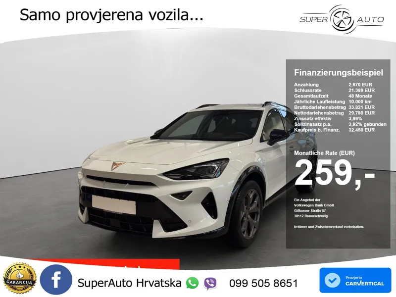 Cupra Formentor 1.5 TSI (204 KS) e-Hybrid DSG LED+GR SJED+ACC