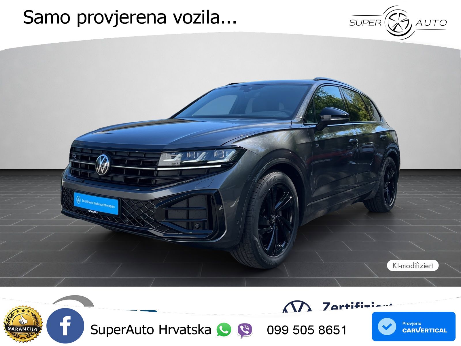 Volkswagen Touareg 3.0 V6 TDI (286 KS) 4MOTION Tiptronic R-Line ZRAČNI+ACC+GR SJED+KAM+PANO