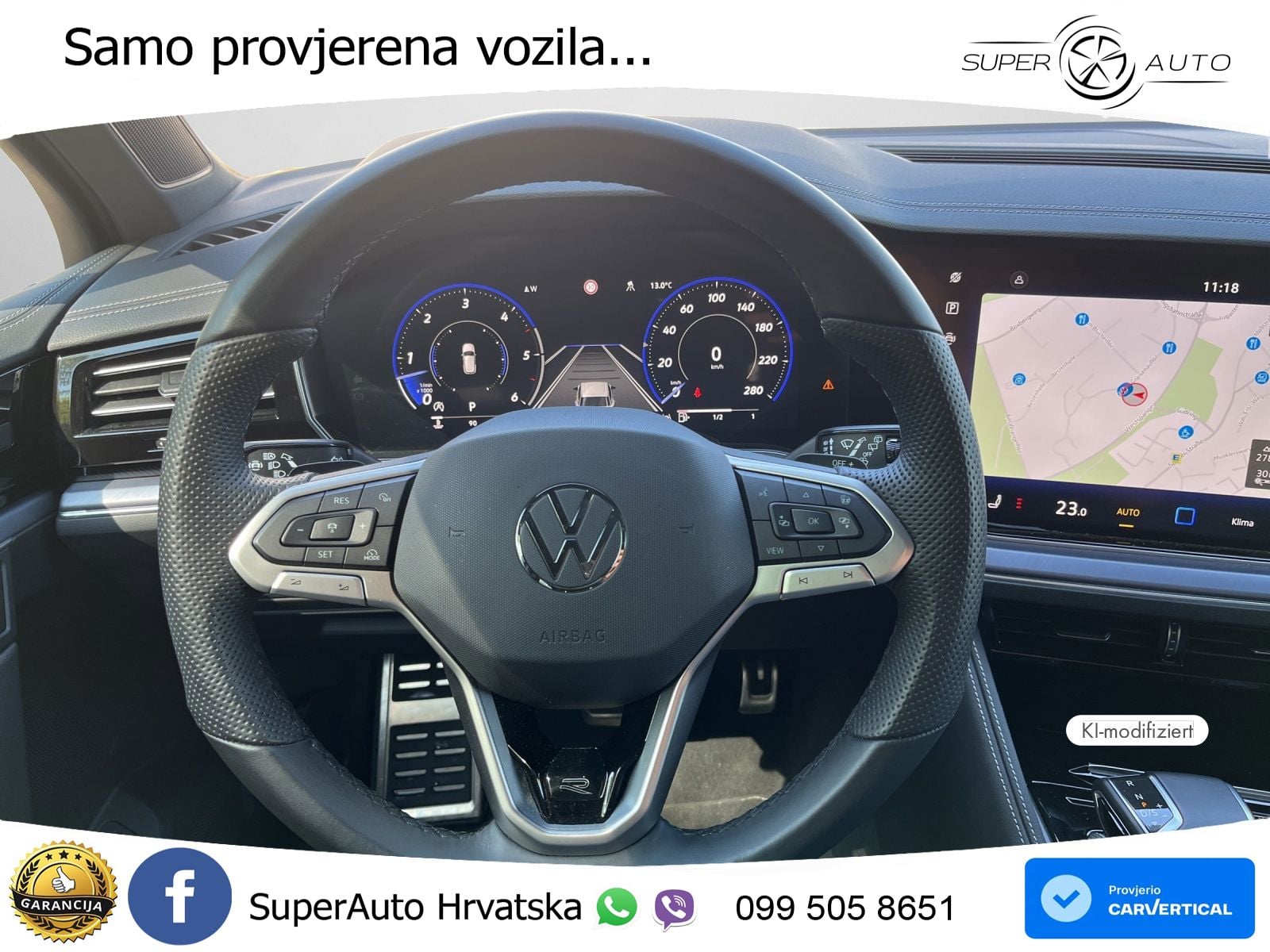 Volkswagen Touareg 3.0 V6 TDI (286 KS) 4MOTION Tiptronic R-Line ZRAČNI+ACC+GR SJED+KAM+PANO