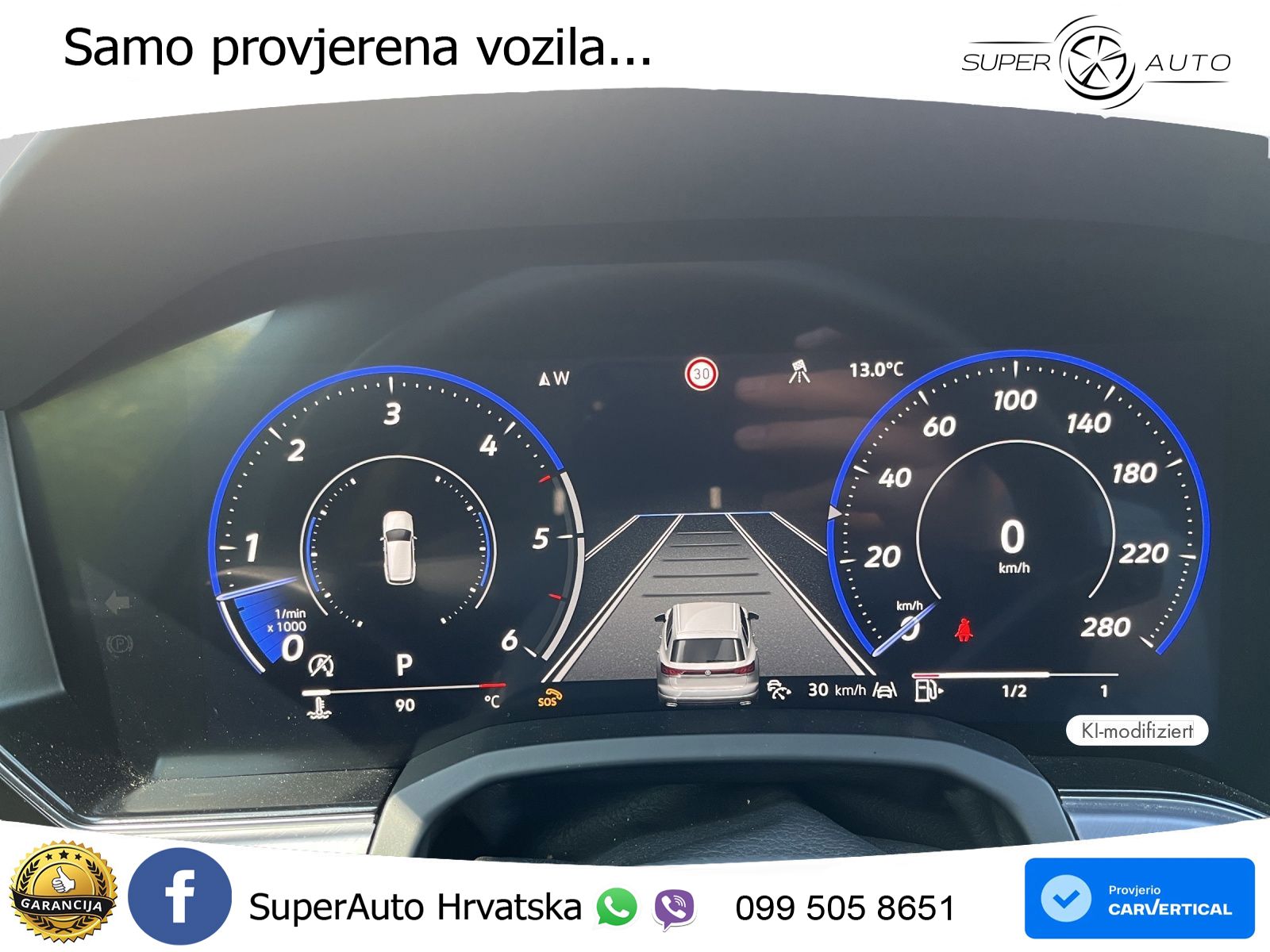 Volkswagen Touareg 3.0 V6 TDI (286 KS) 4MOTION Tiptronic R-Line ZRAČNI+ACC+GR SJED+KAM+PANO