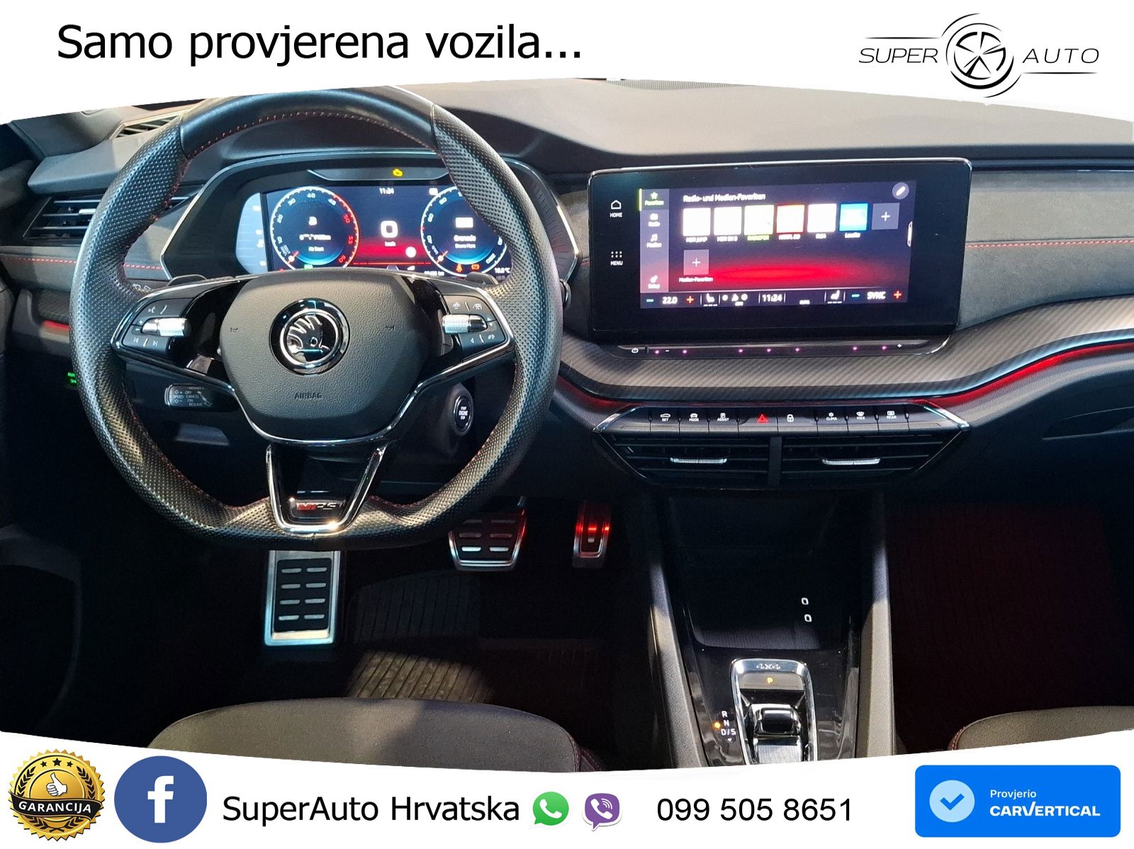 Škoda Octavia Combi RS 2.0 TDI (200 KS) 4x4 DSG LED+GR SJED+ACC