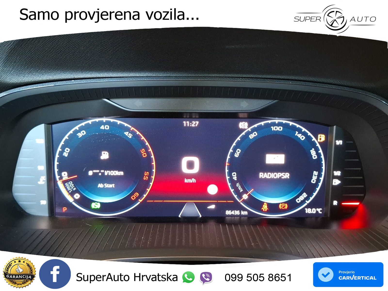 Škoda Octavia Combi RS 2.0 TDI (200 KS) 4x4 DSG LED+GR SJED+ACC