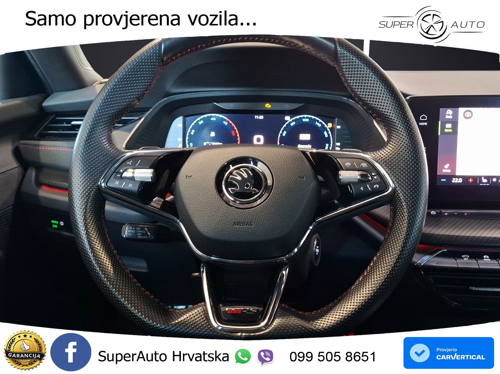 Škoda Octavia Combi RS 2.0 TDI (200 KS) 4x4 DSG LED+GR SJED+ACC