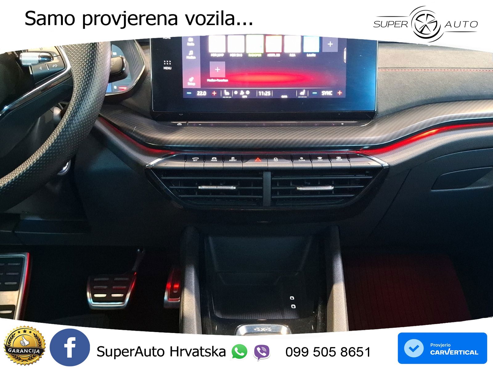 Škoda Octavia Combi RS 2.0 TDI (200 KS) 4x4 DSG LED+GR SJED+ACC
