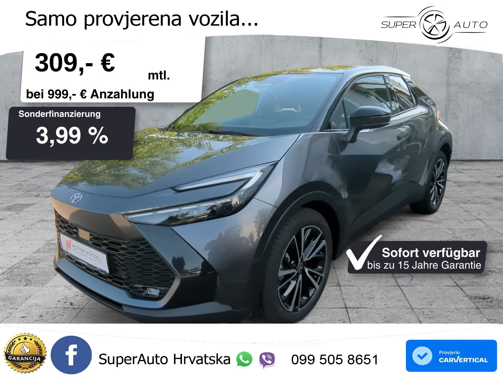 Toyota C-HR 2.0 (198 KS) Hybrid e-CVT Team D LED+GR SJED+ACC