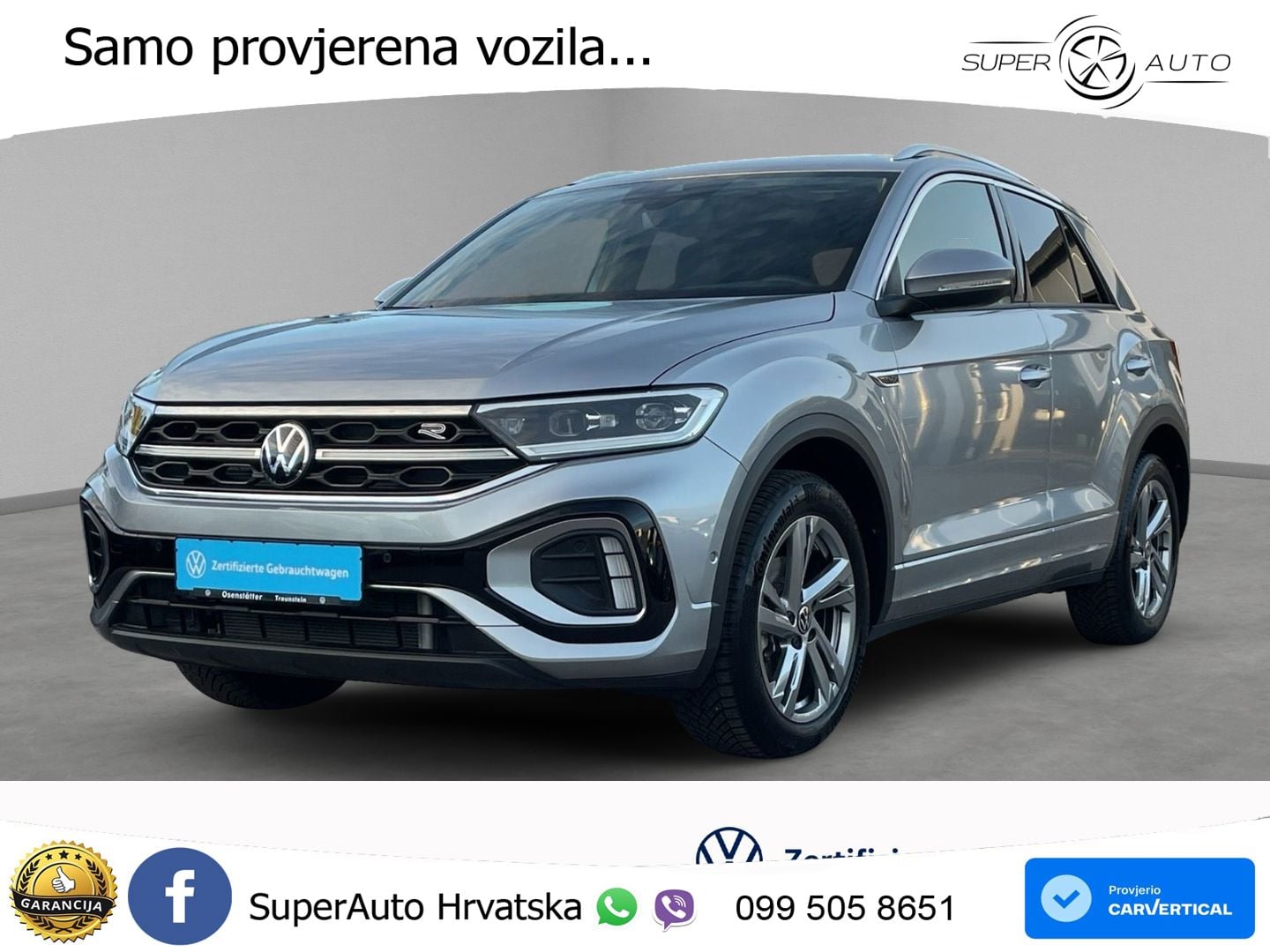 Volkswagen T-Roc 1.5 TSI (150 KS) DSG R-Line LED+GR SJED+ACC