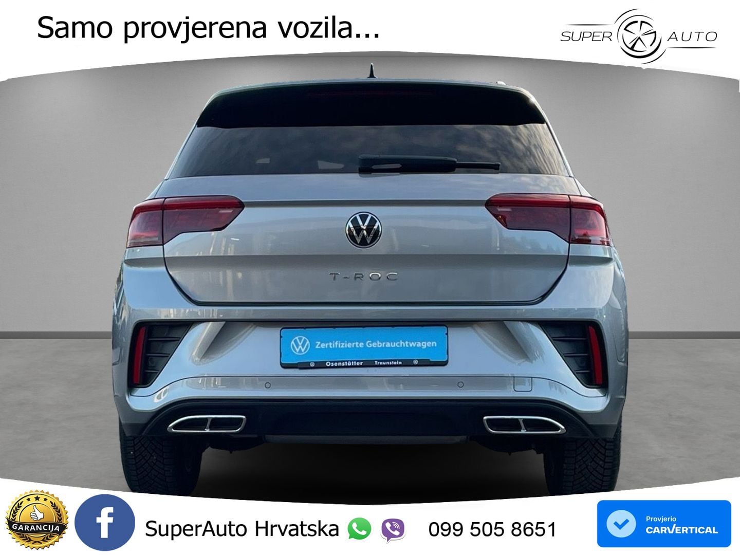 Volkswagen T-Roc 1.5 TSI (150 KS) DSG R-Line LED+GR SJED+ACC