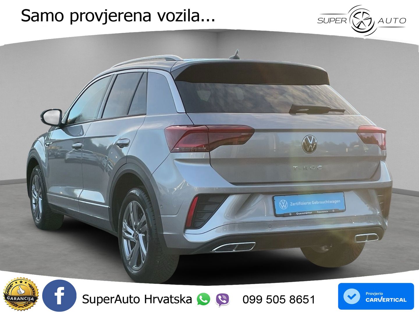 Volkswagen T-Roc 1.5 TSI (150 KS) DSG R-Line LED+GR SJED+ACC