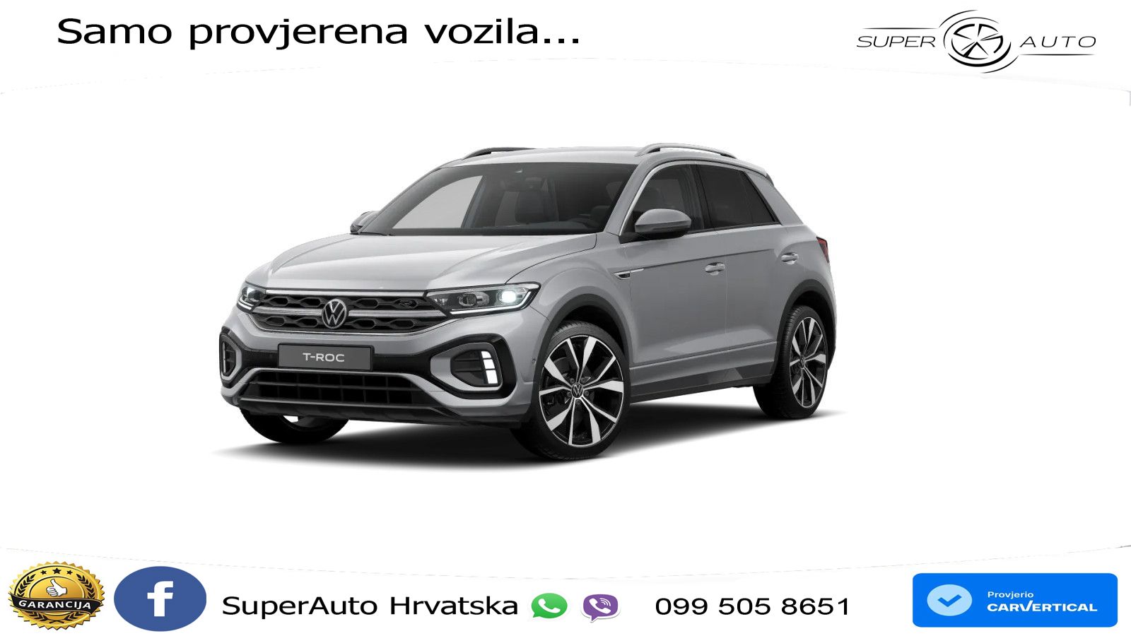 Volkswagen T-Roc 1.5 TSI (150 KS) DSG R-Line LED+GR SJED+ACC