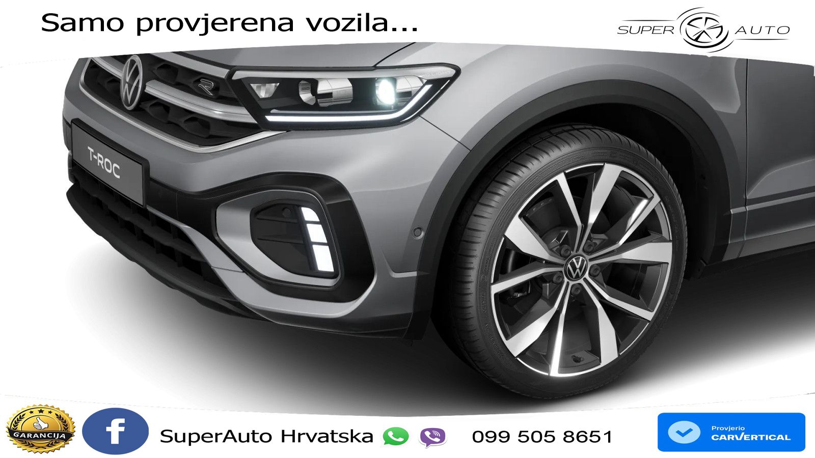 Volkswagen T-Roc 1.5 TSI (150 KS) DSG R-Line LED+GR SJED+ACC