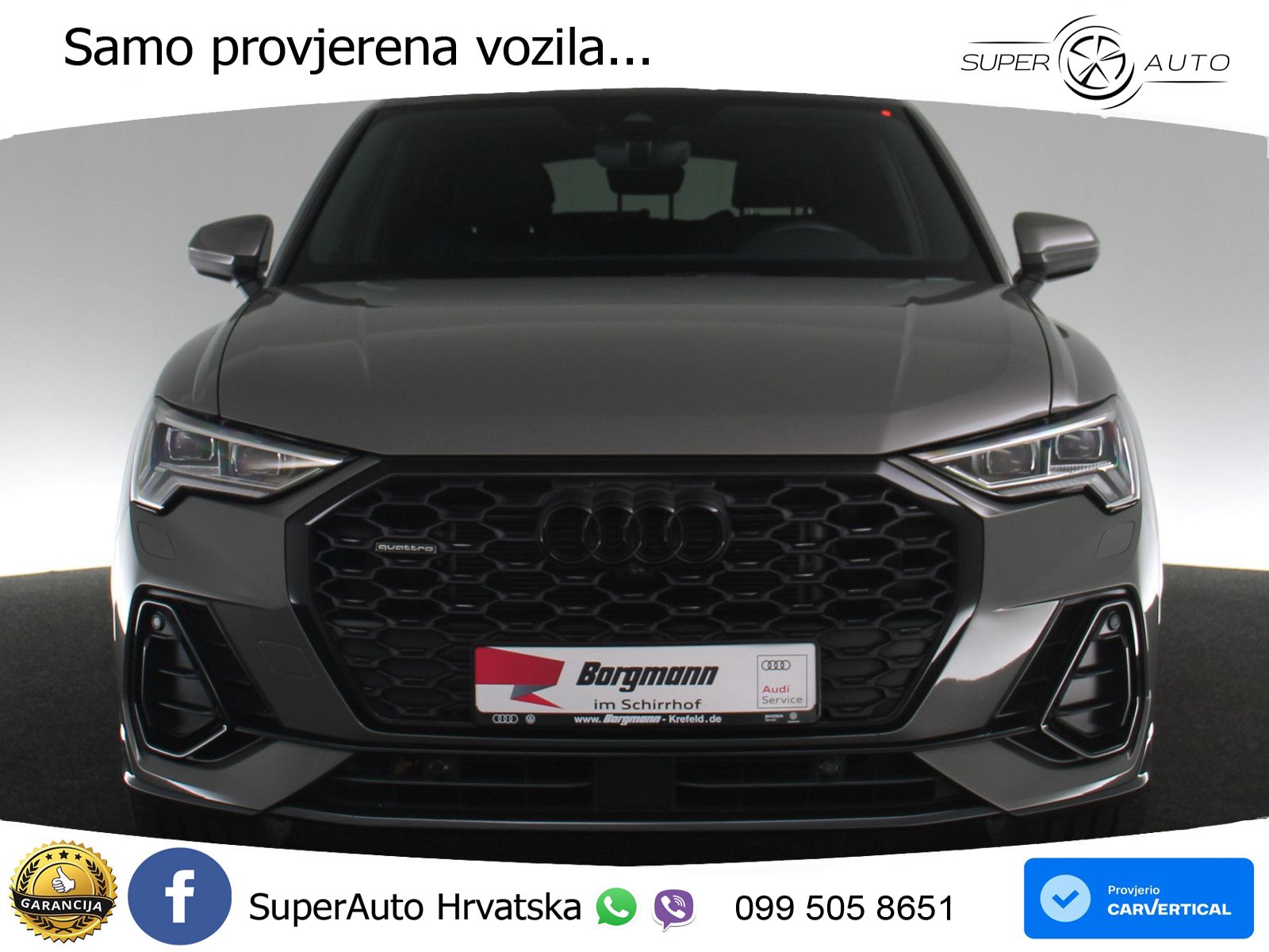 Audi Q3 II Sportback 45 TFSI (245 KS) quattro S tronic S line MATRIX+GR SJED+KAM