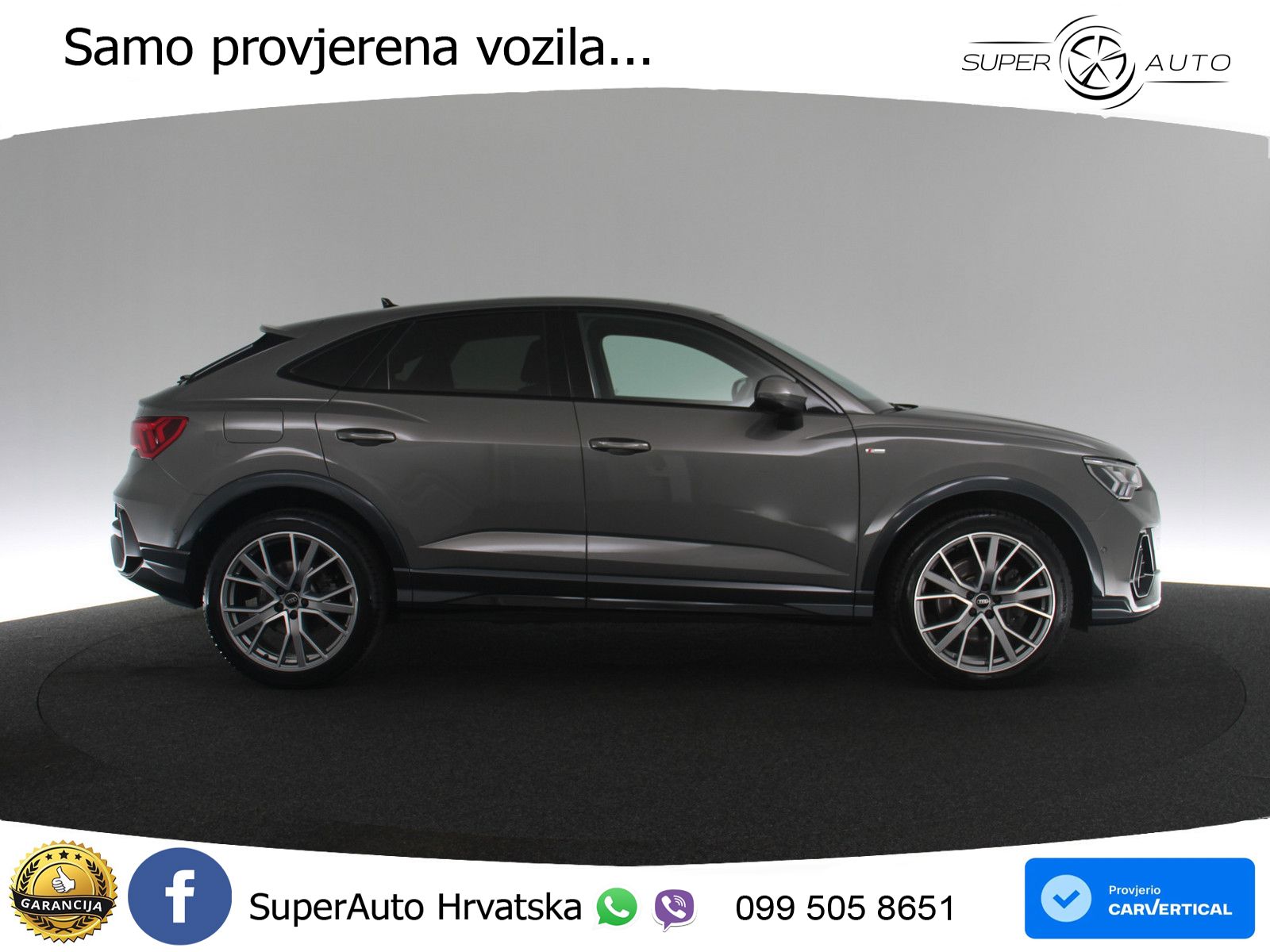 Audi Q3 II Sportback 45 TFSI (245 KS) quattro S tronic S line MATRIX+GR SJED+KAM