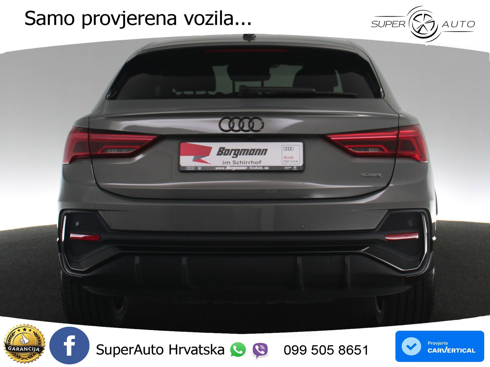 Audi Q3 II Sportback 45 TFSI (245 KS) quattro S tronic S line MATRIX+GR SJED+KAM