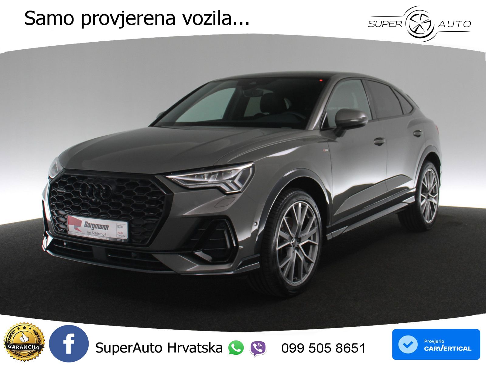 Audi Q3 II Sportback 45 TFSI (245 KS) quattro S tronic S line MATRIX+GR SJED+KAM