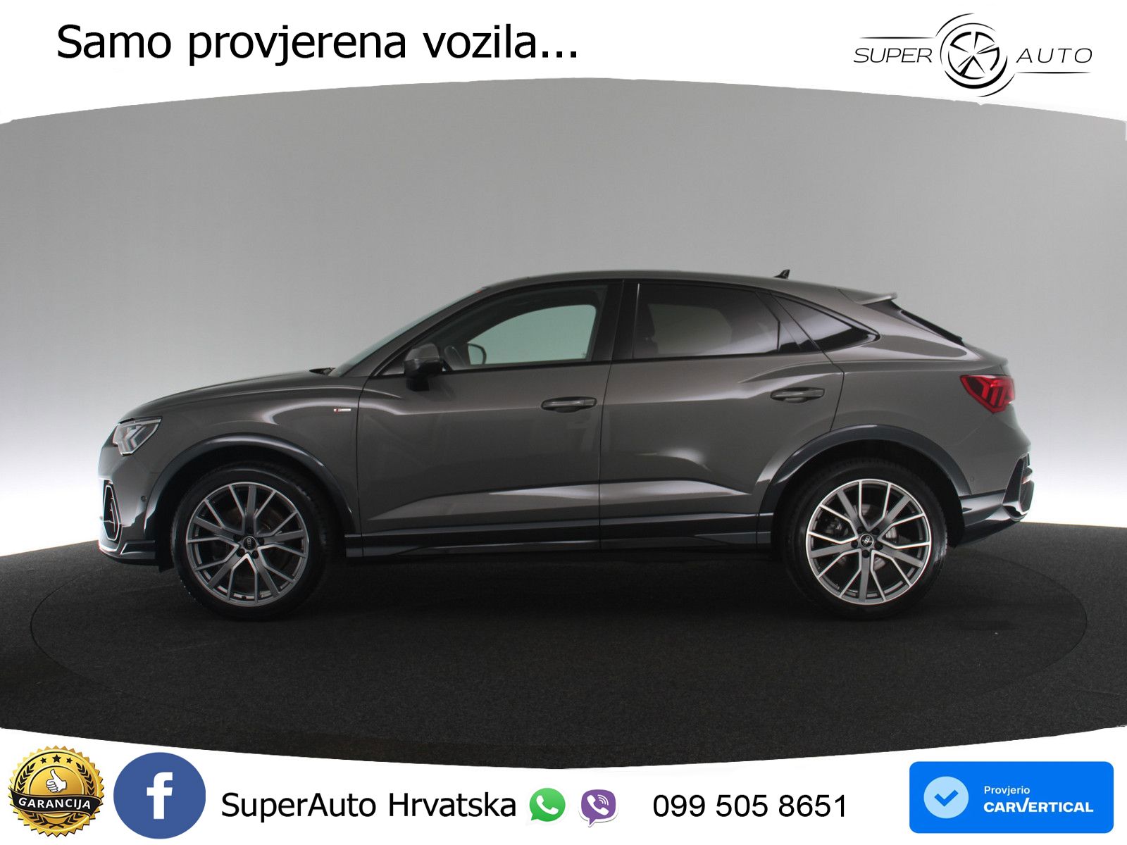 Audi Q3 II Sportback 45 TFSI (245 KS) quattro S tronic S line MATRIX+GR SJED+KAM