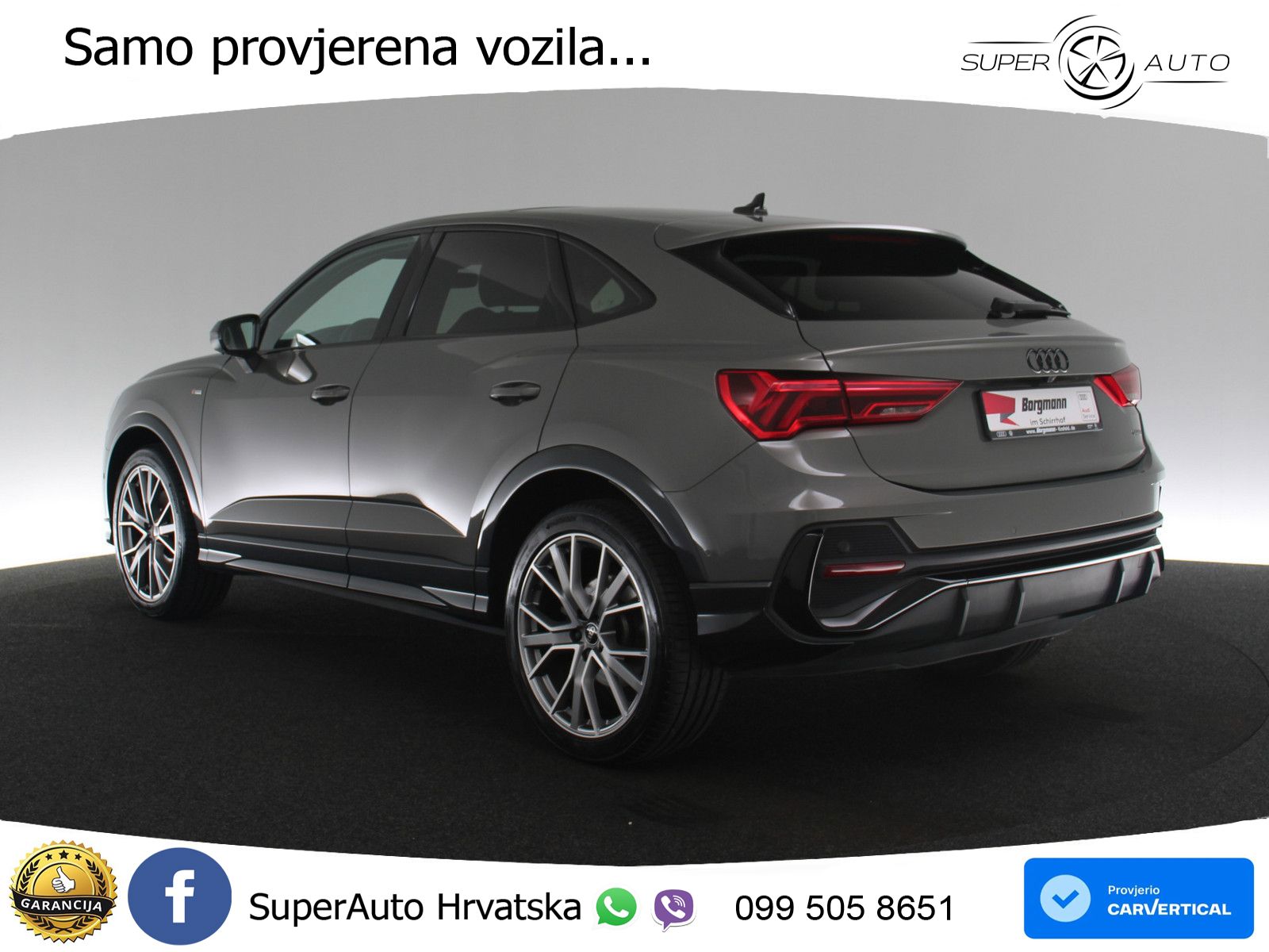 Audi Q3 II Sportback 45 TFSI (245 KS) quattro S tronic S line MATRIX+GR SJED+KAM