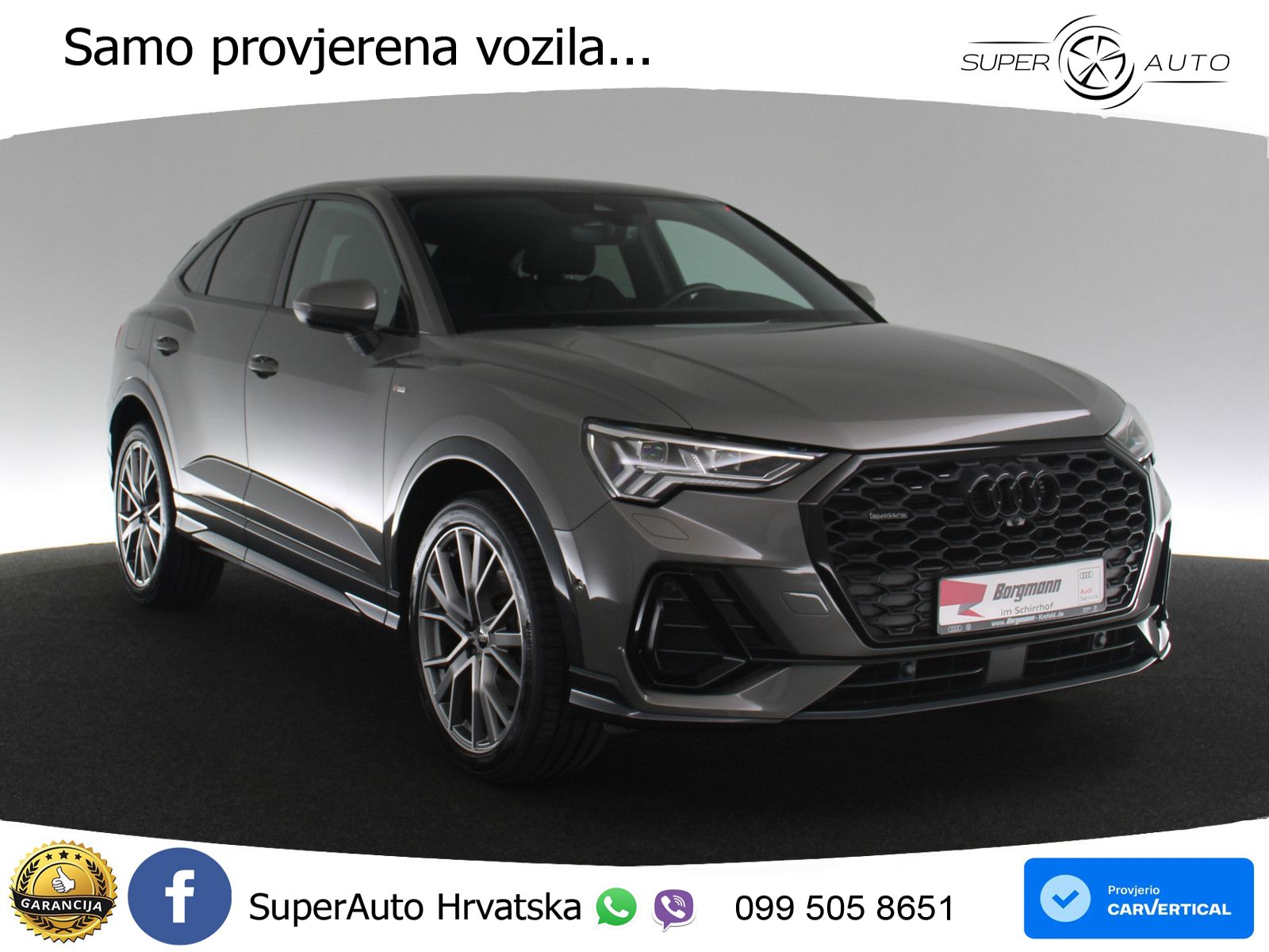 Audi Q3 II Sportback 45 TFSI (245 KS) quattro S tronic S line MATRIX+GR SJED+KAM