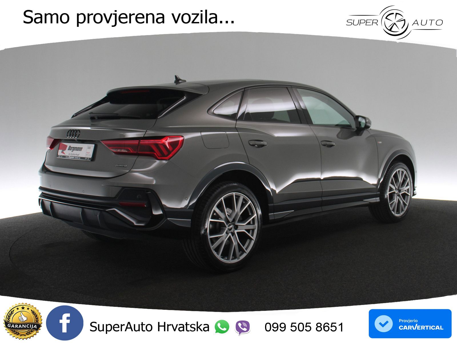 Audi Q3 II Sportback 45 TFSI (245 KS) quattro S tronic S line MATRIX+GR SJED+KAM