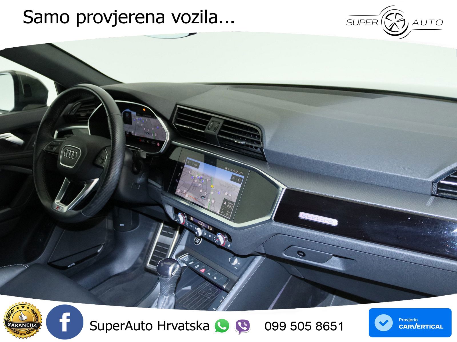 Audi Q3 II Sportback 45 TFSI (245 KS) quattro S tronic S line MATRIX+GR SJED+KAM