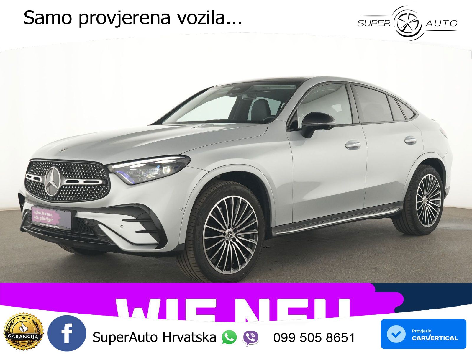 Mercedes GLC 450d (367 KS) 4MATIC 9G-TRONIC AMG ZRAČNI+ACC+GR SJED+KAM+PANO