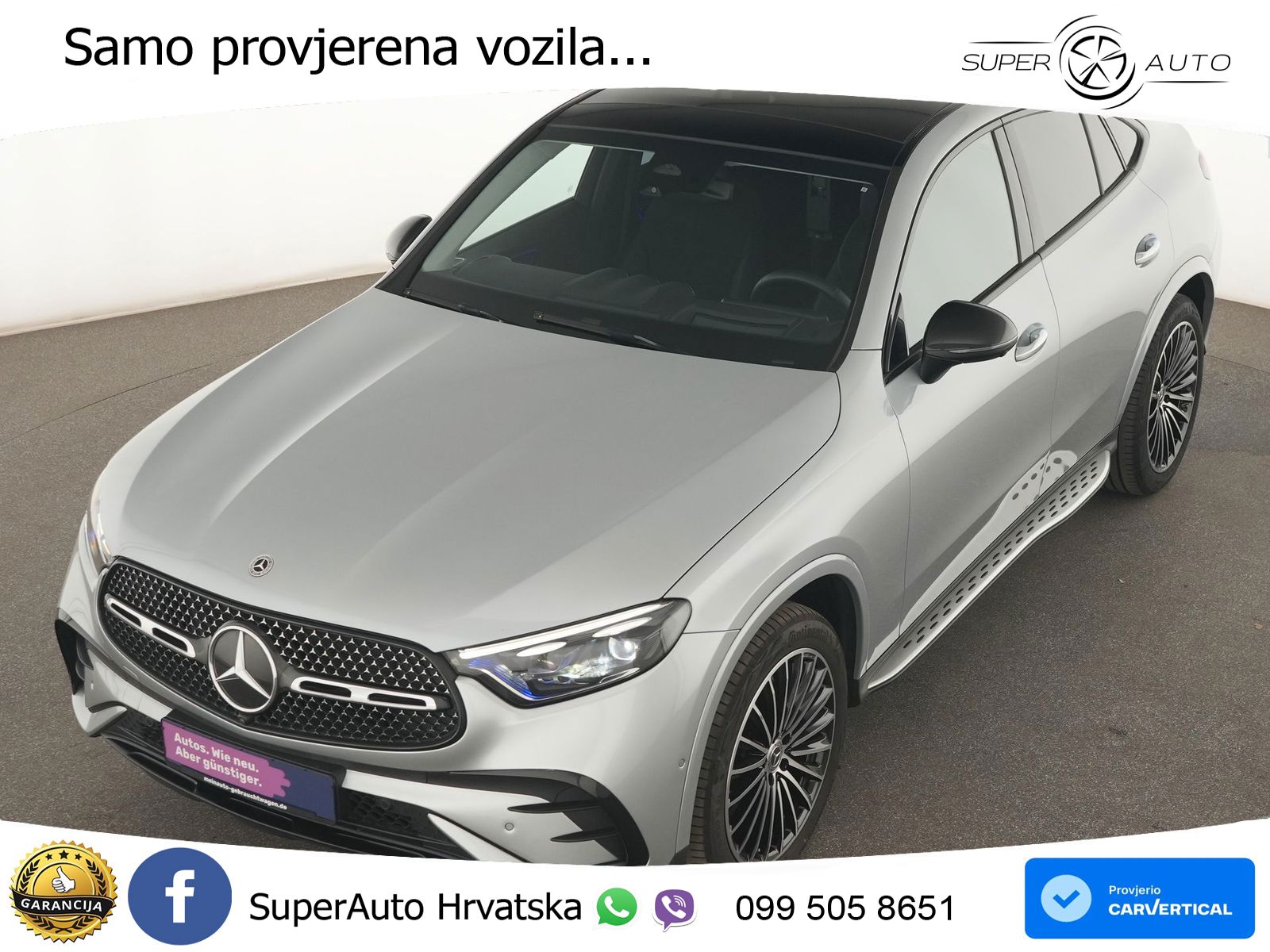 Mercedes GLC 450d (367 KS) 4MATIC 9G-TRONIC AMG ZRAČNI+ACC+GR SJED+KAM+PANO