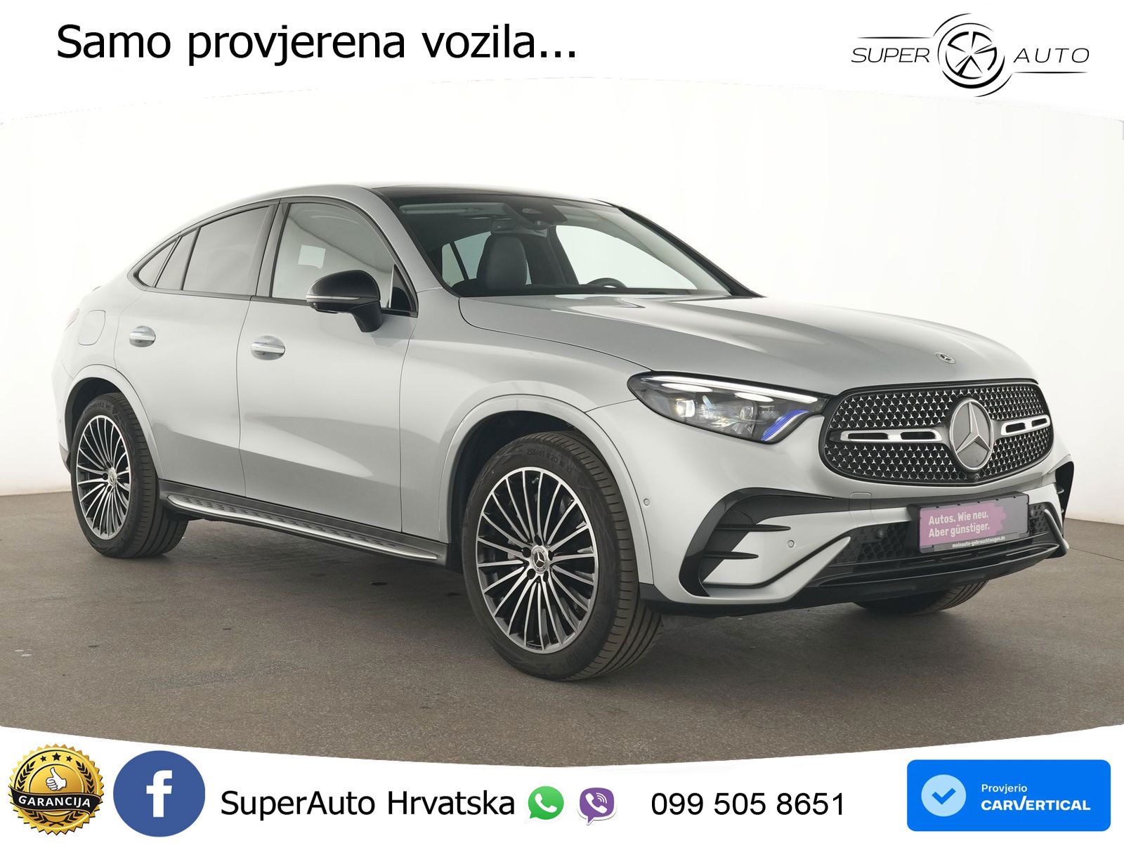 Mercedes GLC 450d (367 KS) 4MATIC 9G-TRONIC AMG ZRAČNI+ACC+GR SJED+KAM+PANO