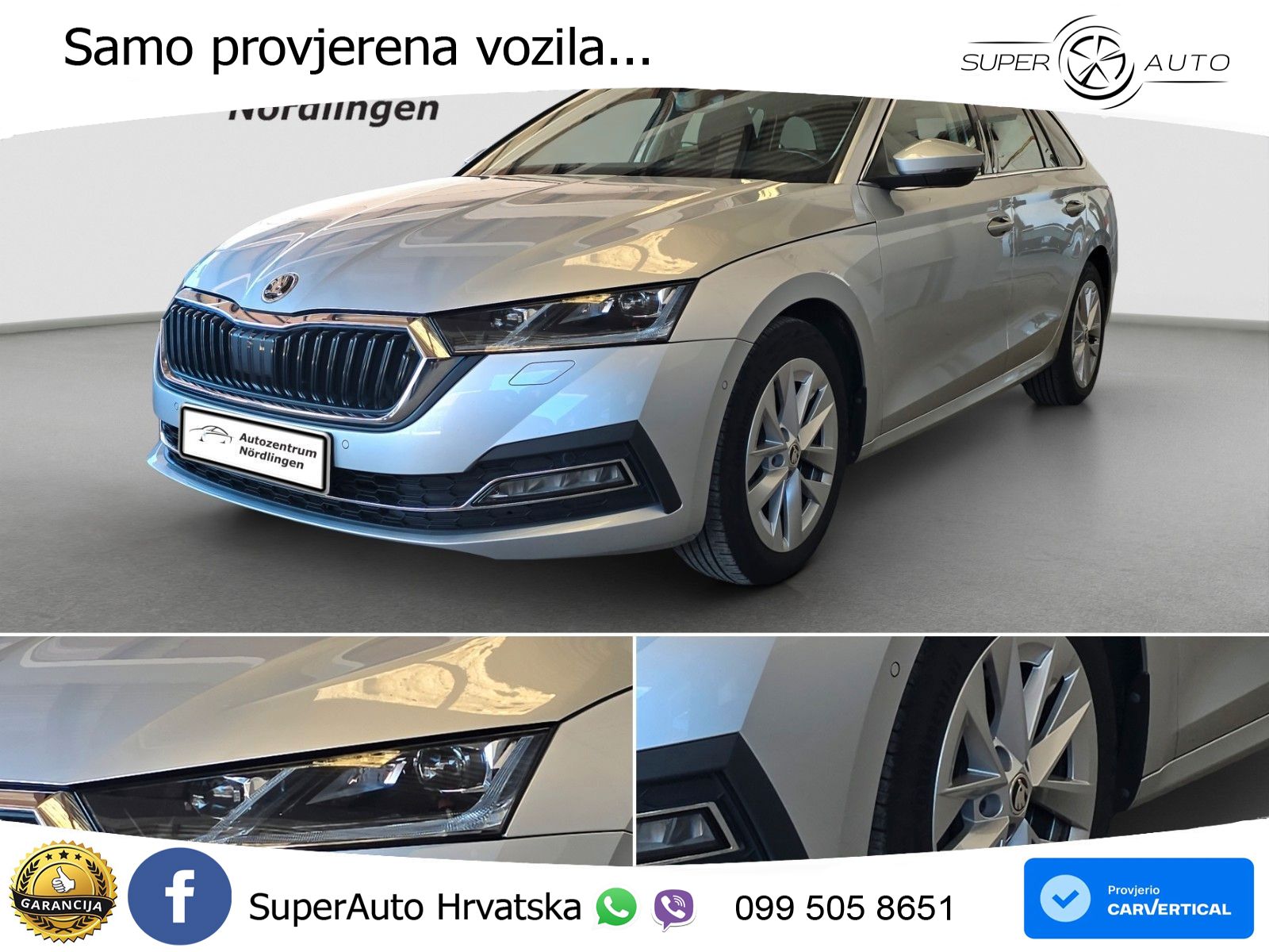 Škoda Octavia Combi 2.0 TDI (150 KS) DSG LED+GR SJED+ACC