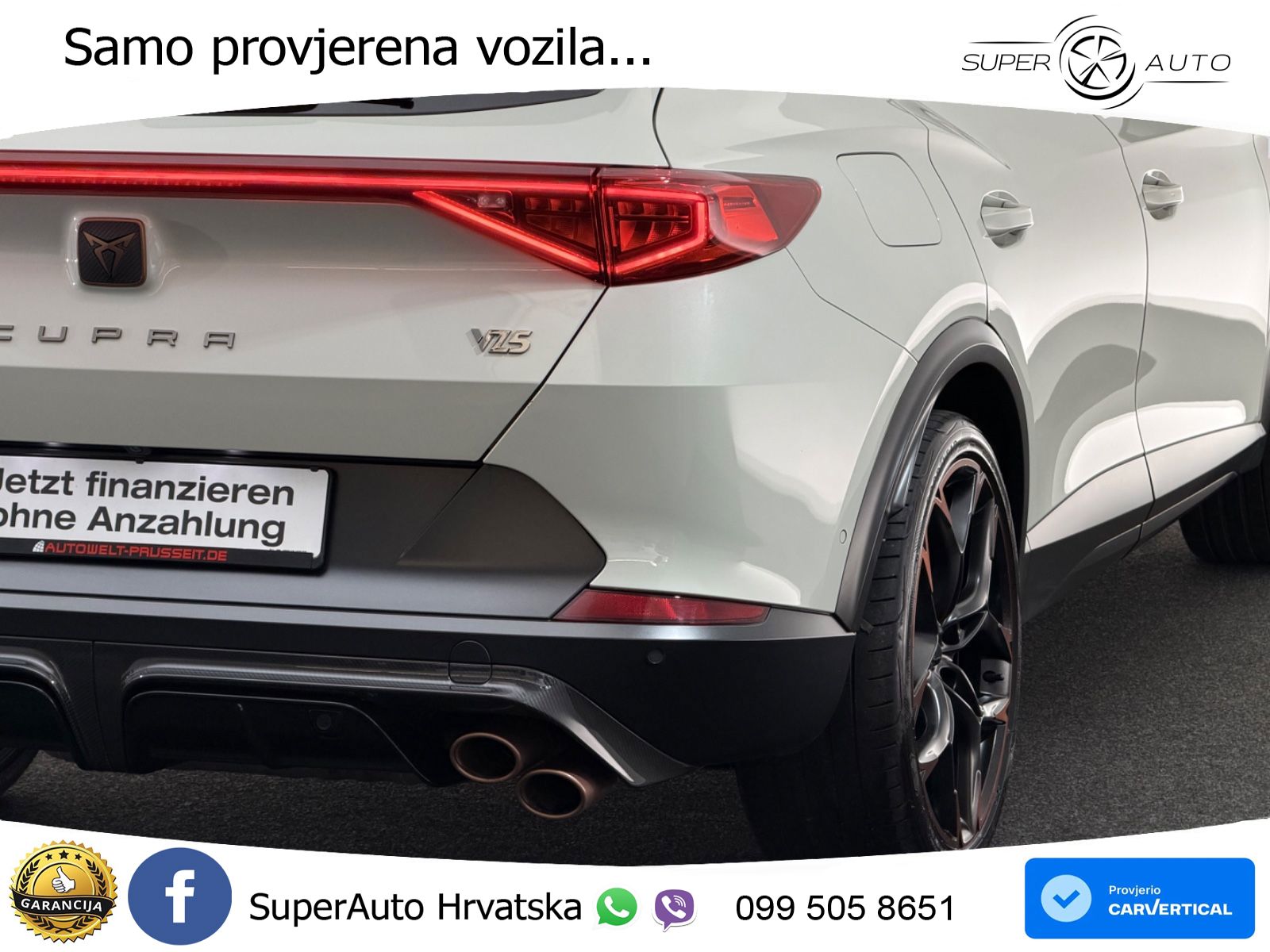 Cupra Formentor VZ5 2.5 TSI (390 KS) 4Drive DSG LED+GR SJED+ACC