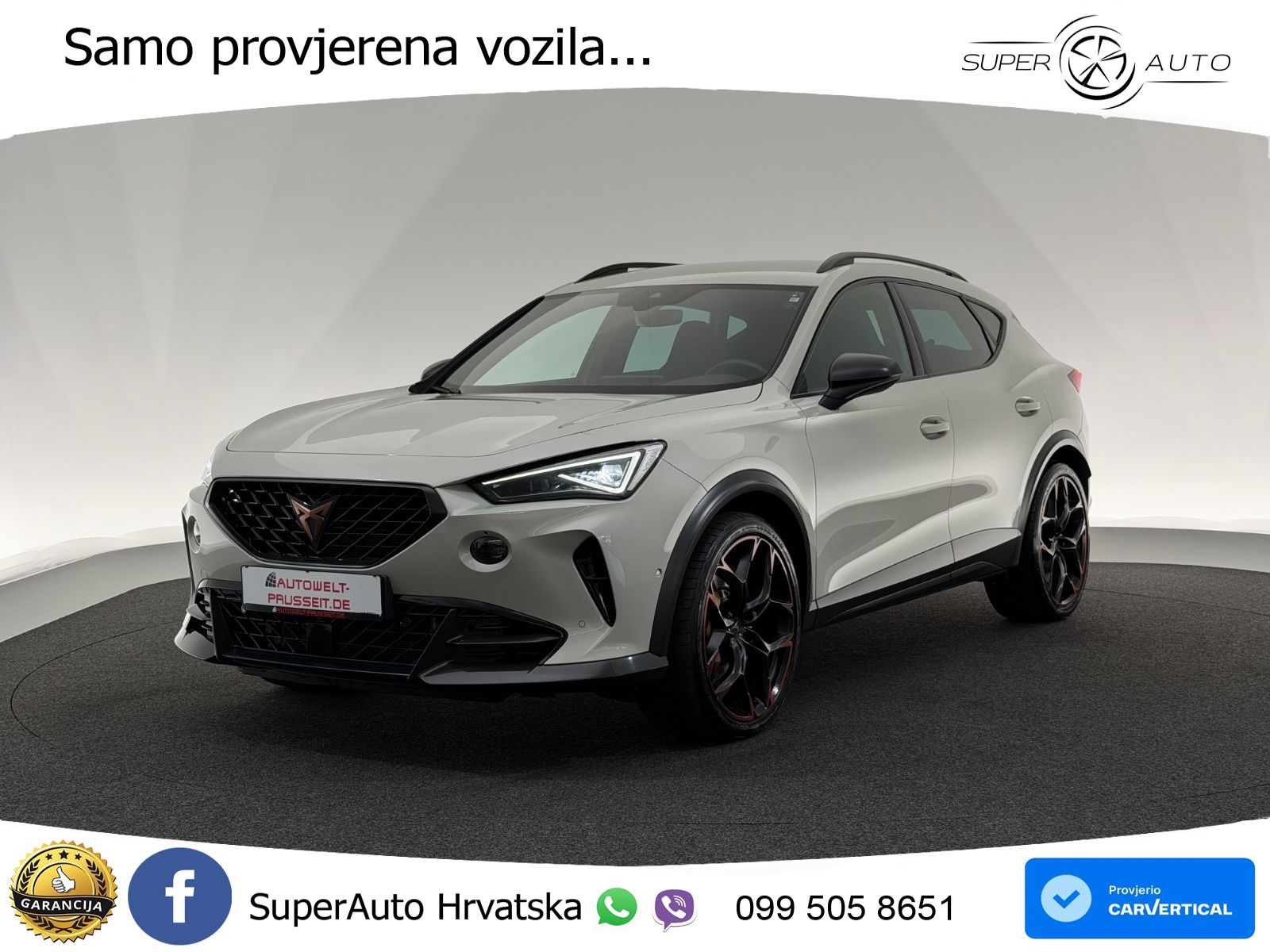 Cupra Formentor VZ5 2.5 TSI (390 KS) 4Drive DSG LED+GR SJED+ACC
