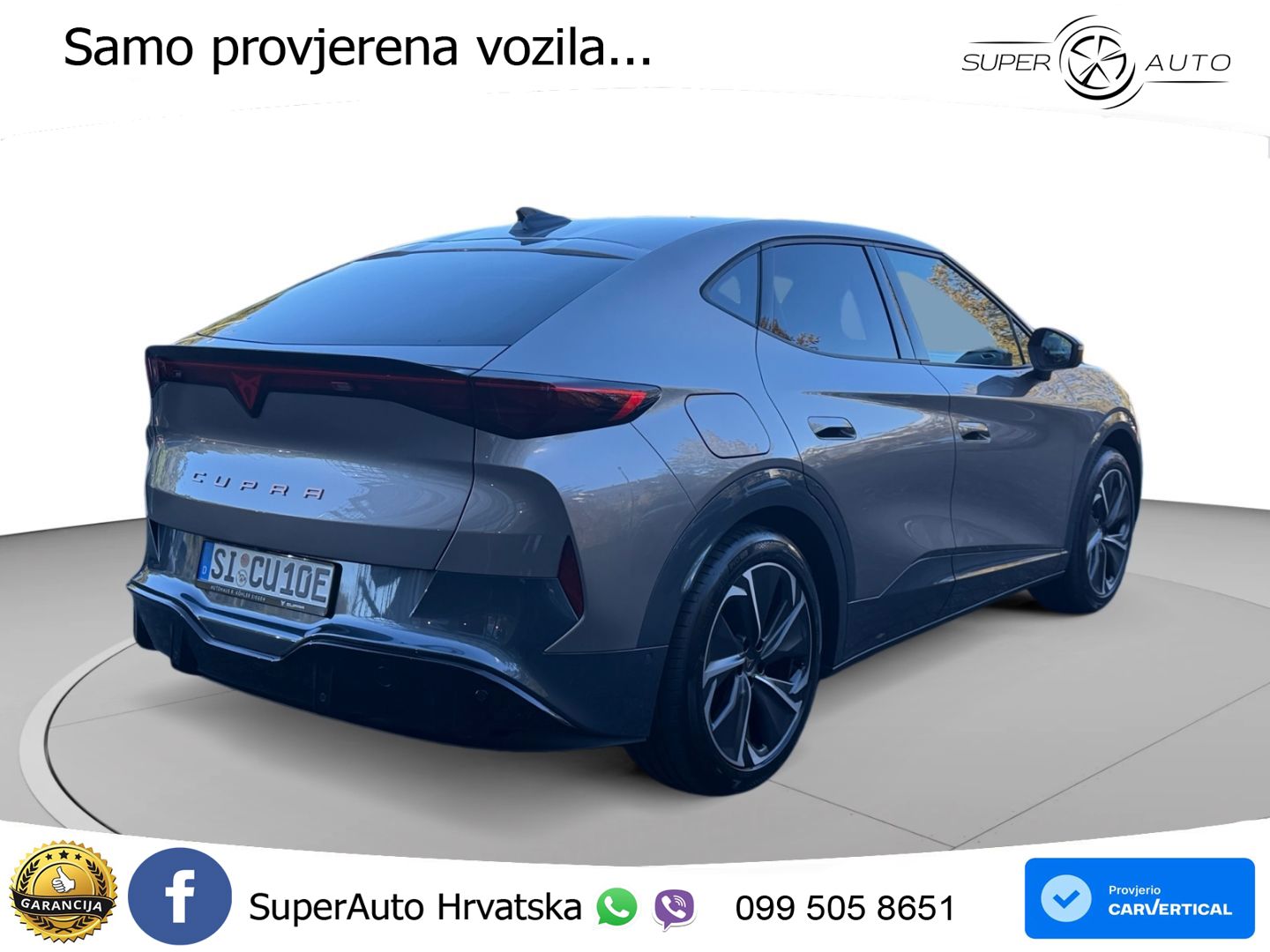 Cupra Tavascan 82 kWh (286 KS) LED+GR SJED+ACC