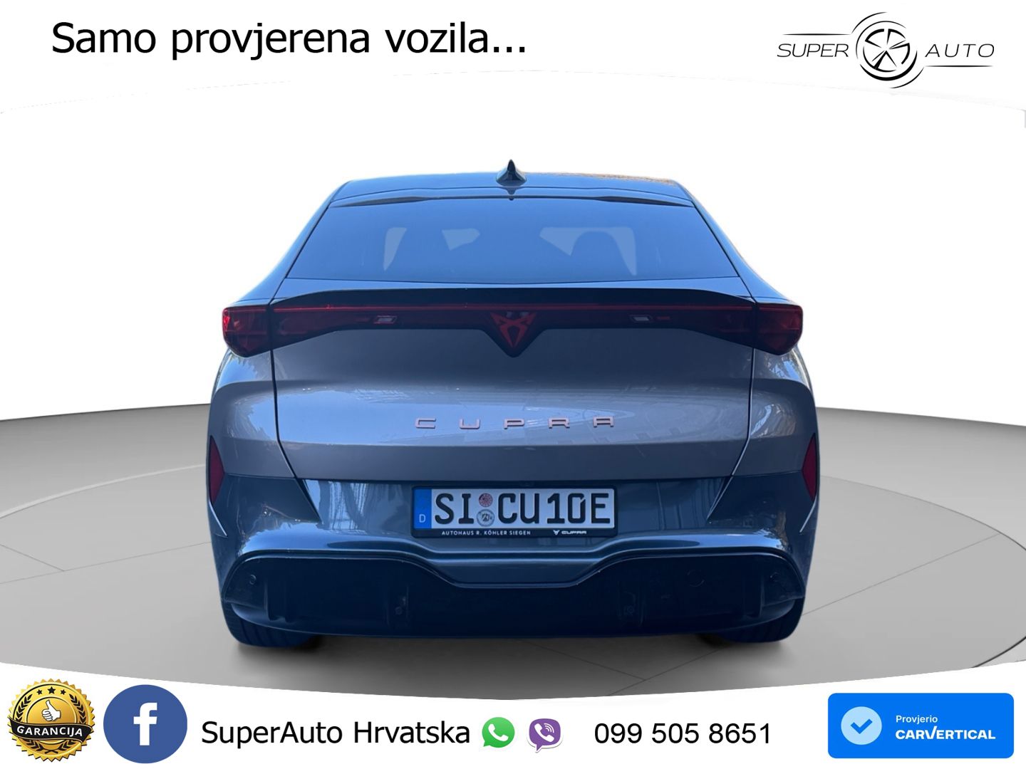Cupra Tavascan 82 kWh (286 KS) LED+GR SJED+ACC