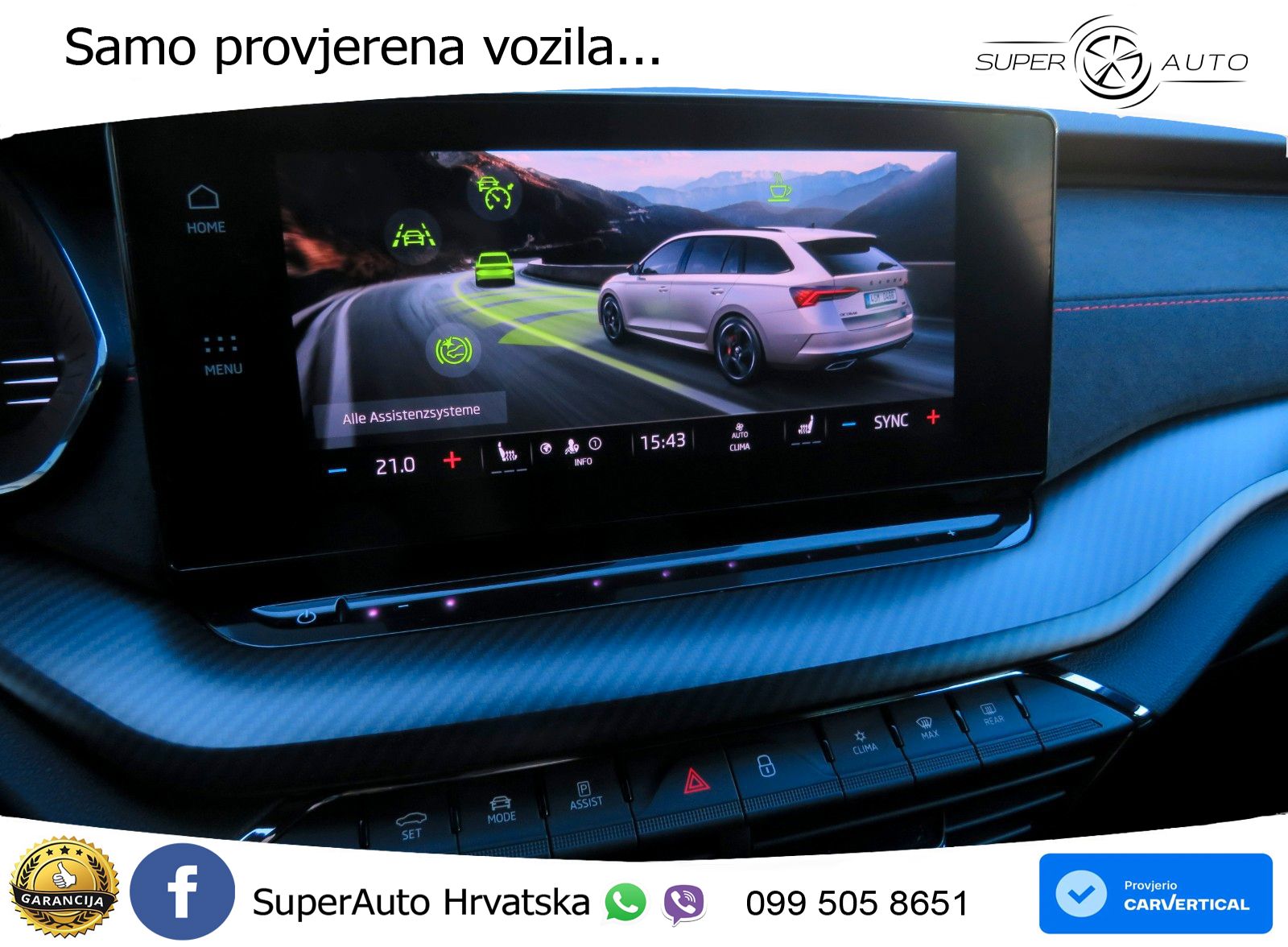 Škoda Octavia Combi RS 2.0 TDI (200 KS) 4x4 DSG LED+GR SJED+ACC