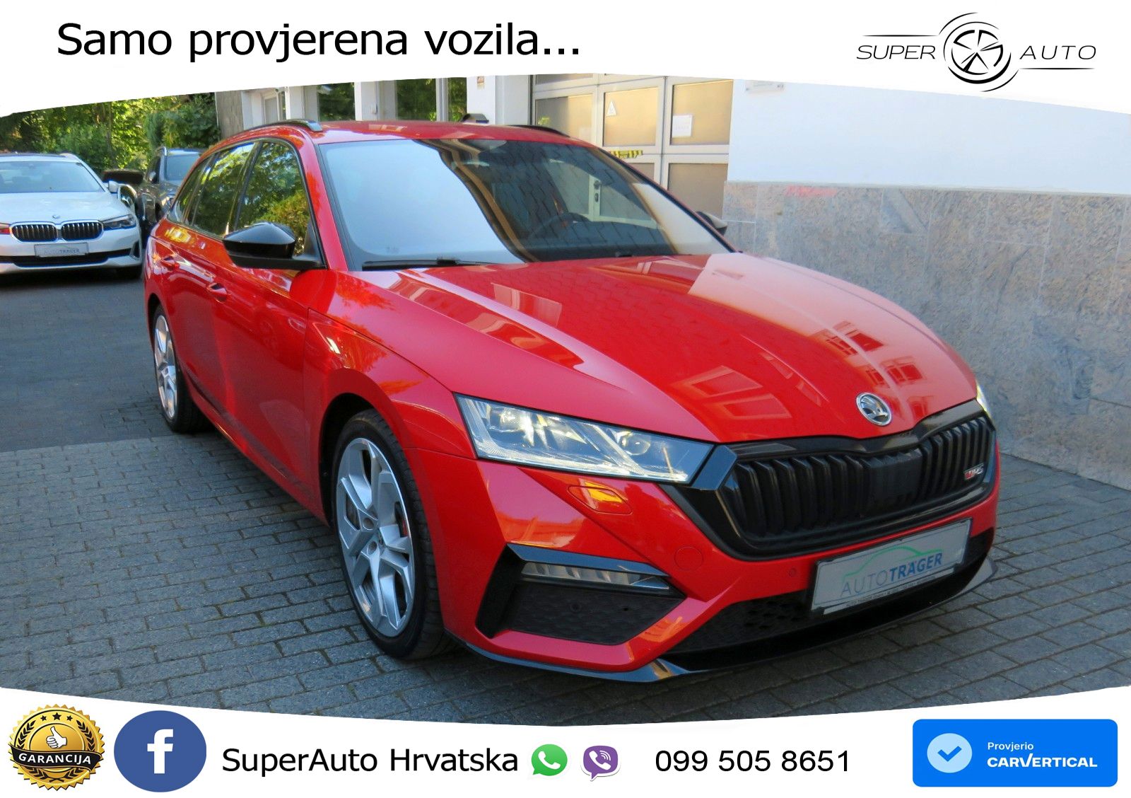 Škoda Octavia Combi RS 2.0 TDI (200 KS) 4x4 DSG LED+GR SJED+ACC