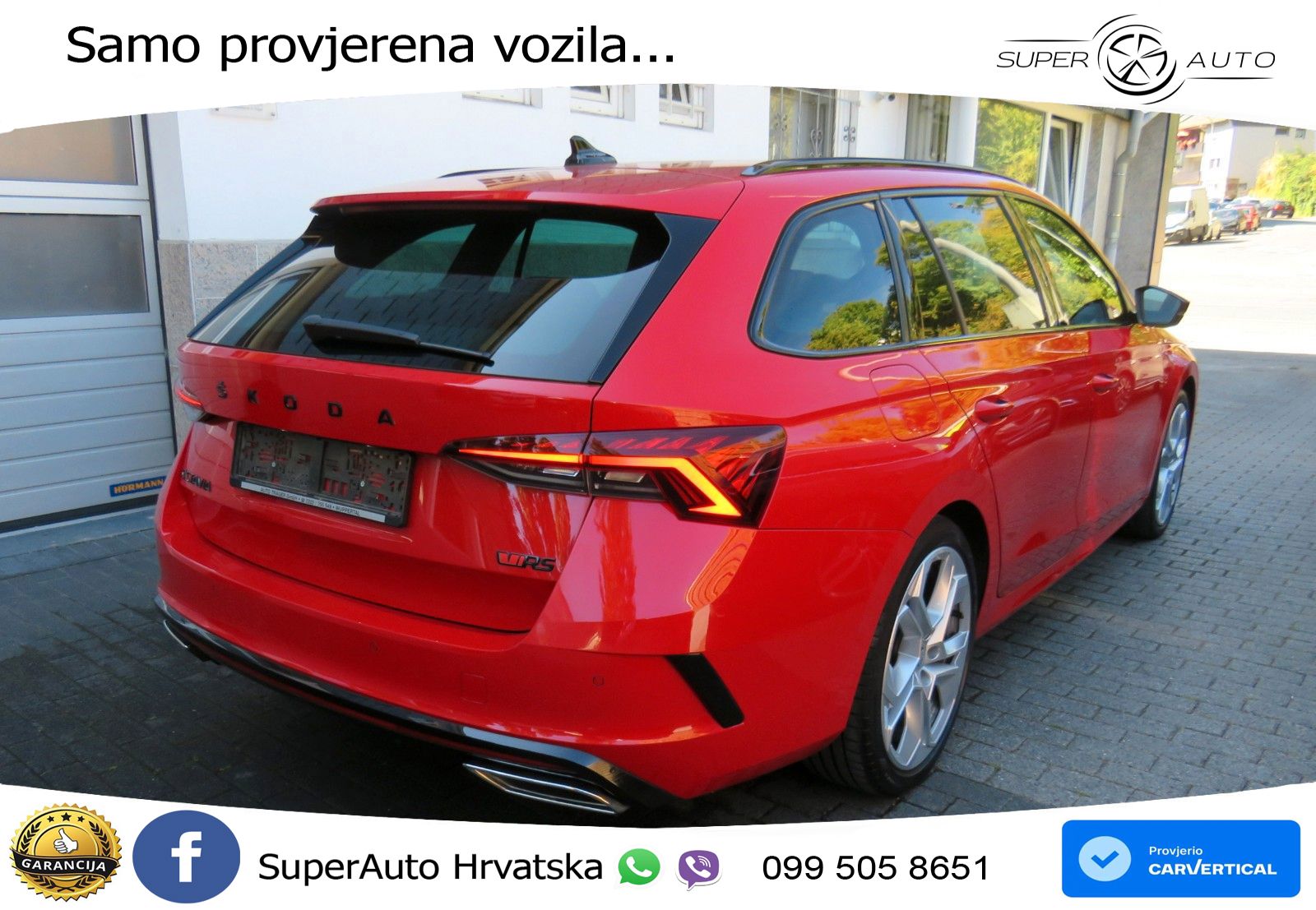 Škoda Octavia Combi RS 2.0 TDI (200 KS) 4x4 DSG LED+GR SJED+ACC