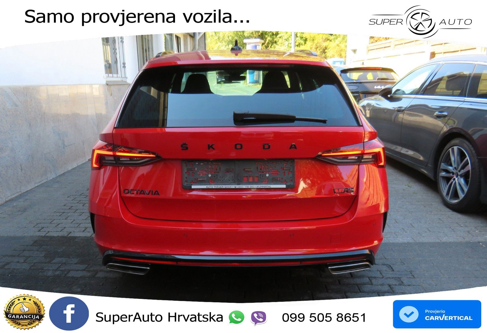 Škoda Octavia Combi RS 2.0 TDI (200 KS) 4x4 DSG LED+GR SJED+ACC
