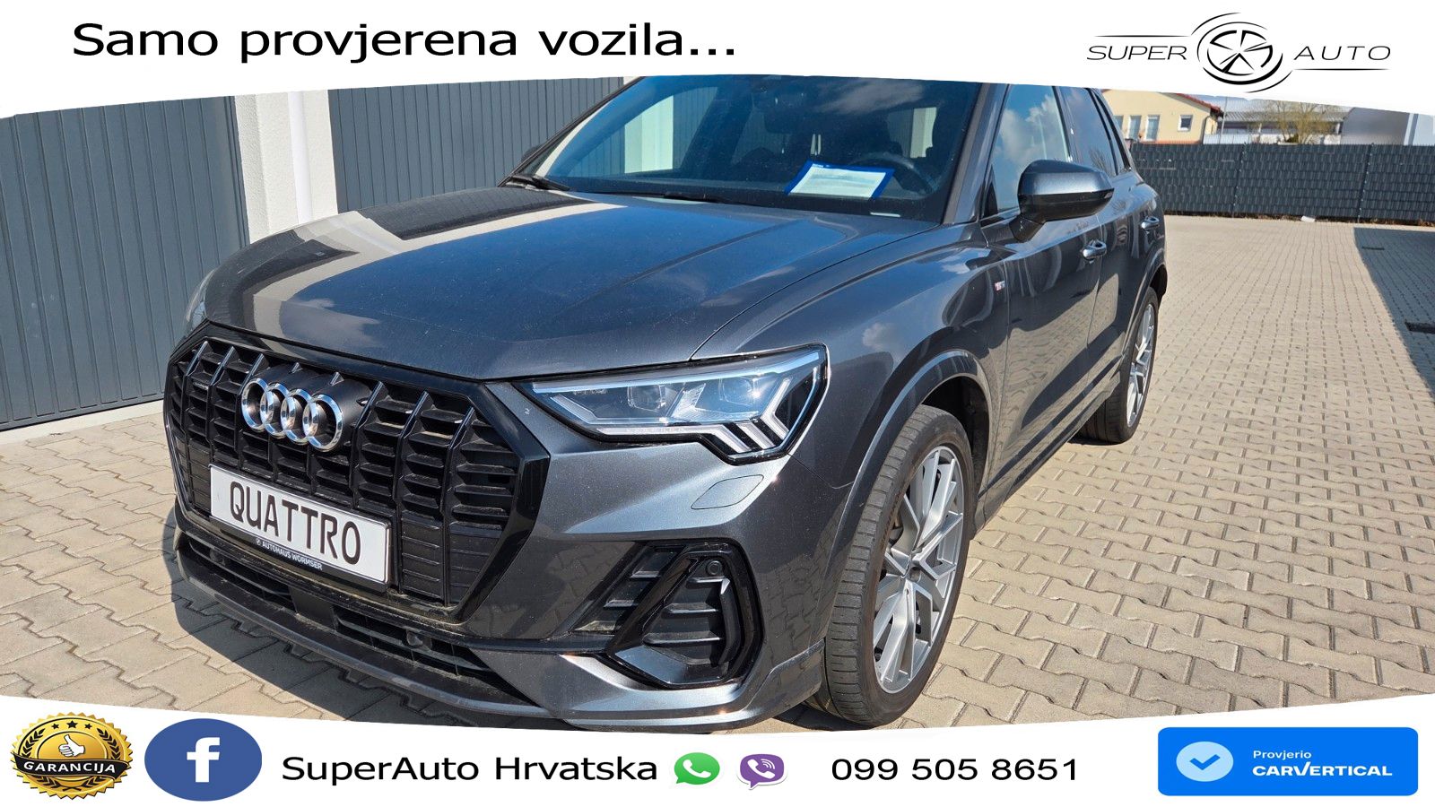 Audi Q3 40 TDI (200 KS) quattro S tronic S line MATRIX+GR SJED+KAM