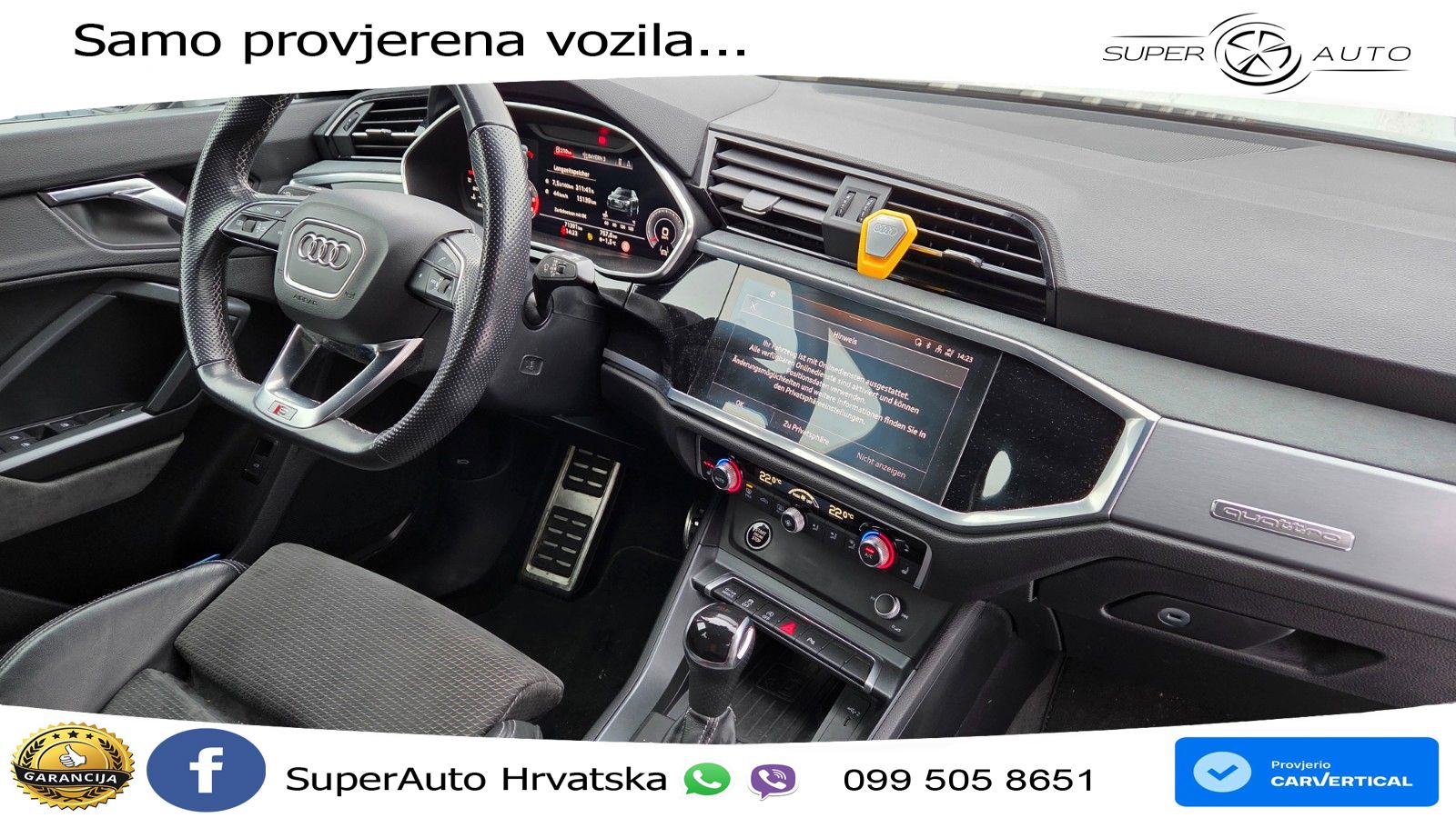 Audi Q3 40 TDI (200 KS) quattro S tronic S line MATRIX+GR SJED+KAM