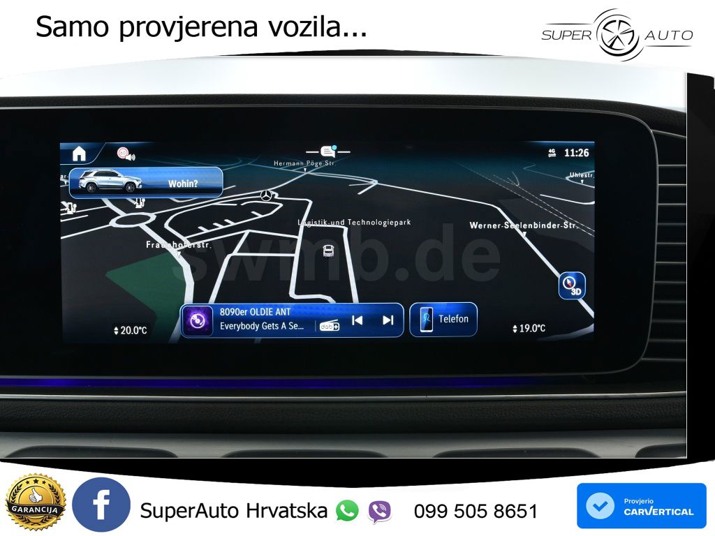 Mercedes GLE 350de (333 KS) 4MATIC 9G-TRONIC AMG ZRAČNI+ACC+GR SJED+360+PANO