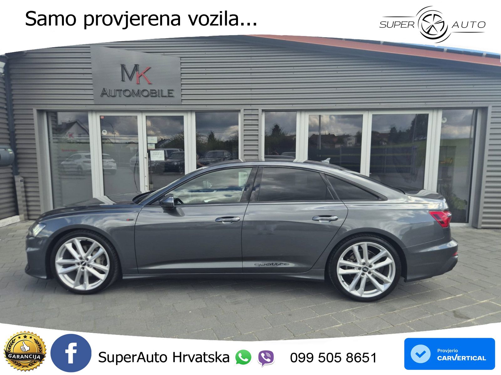 Audi A6 50 TDI V6 (286 KS) quattro tiptronic S line LED+GR SJED+ACC