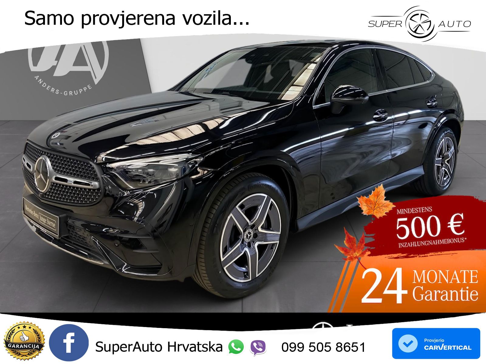 Mercedes GLC Coupe 450d (367 KS) 4MATIC 9G-TRONIC AMG ACC+HEAD+GR SJED+360+PANO