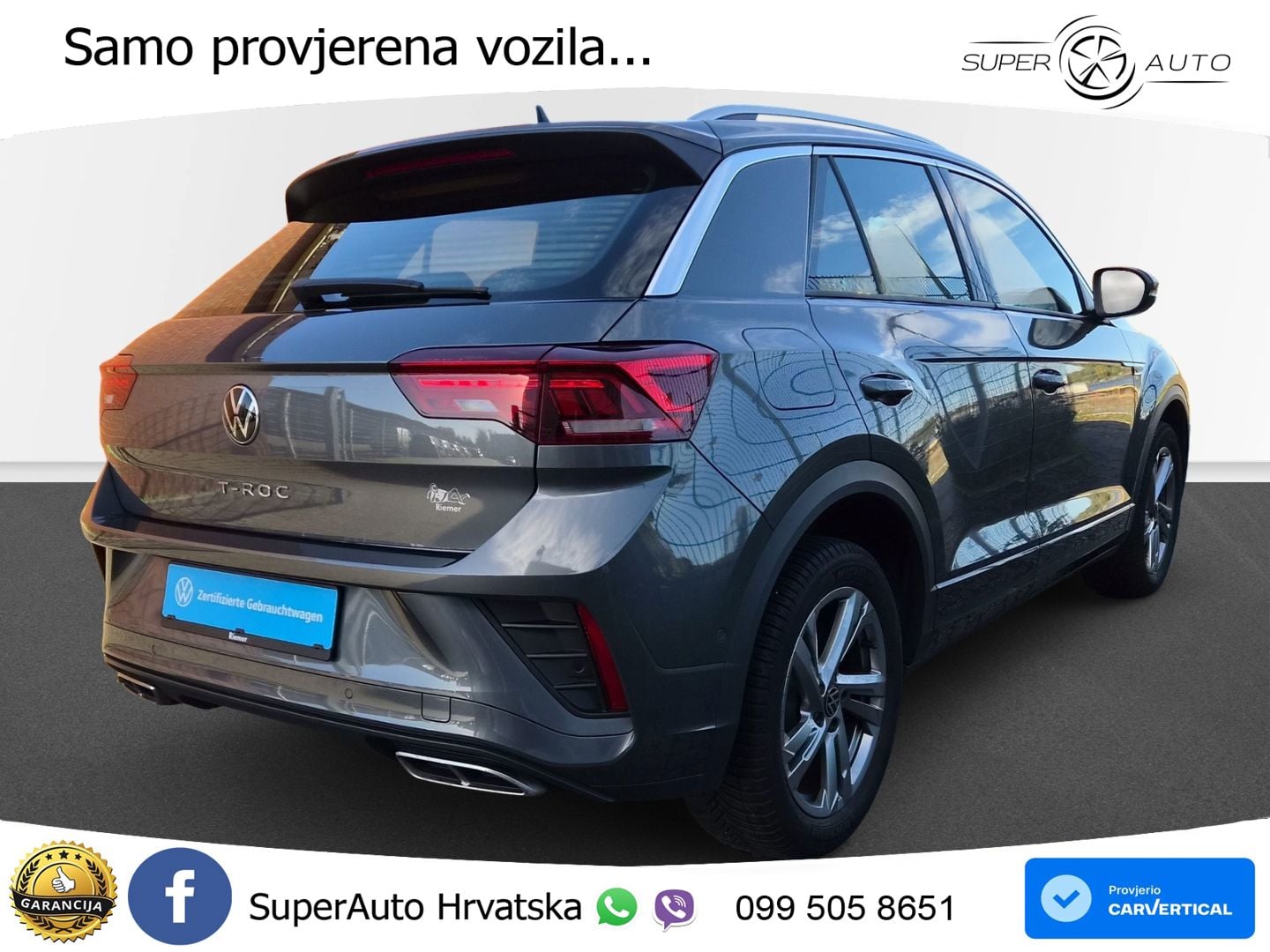 Volkswagen T-Roc 1.5 TSI (150 KS) DSG R-Line LED+GR SJED+ACC