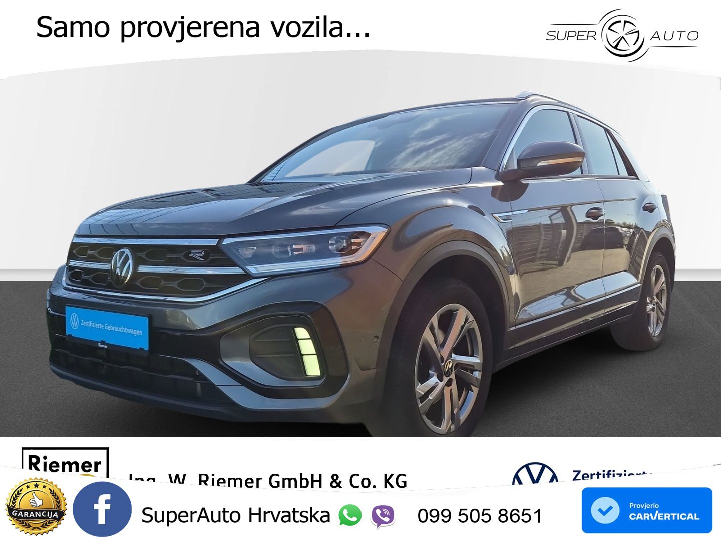 Volkswagen T-Roc 1.5 TSI (150 KS) DSG R-Line LED+GR SJED+ACC