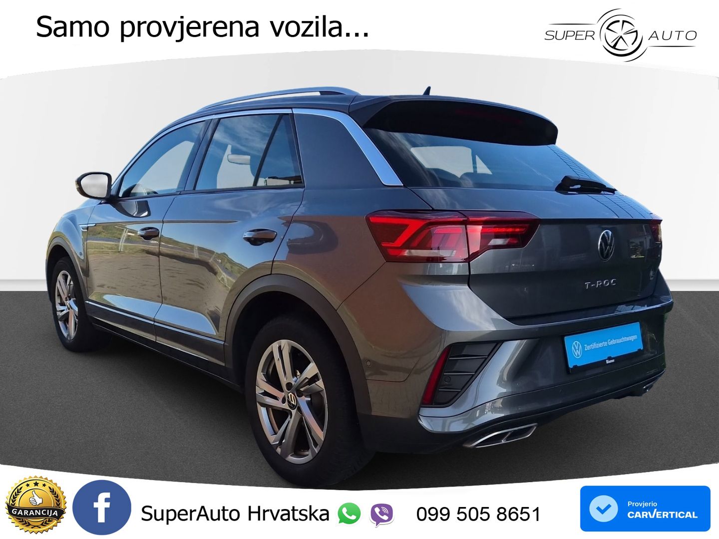 Volkswagen T-Roc 1.5 TSI (150 KS) DSG R-Line LED+GR SJED+ACC