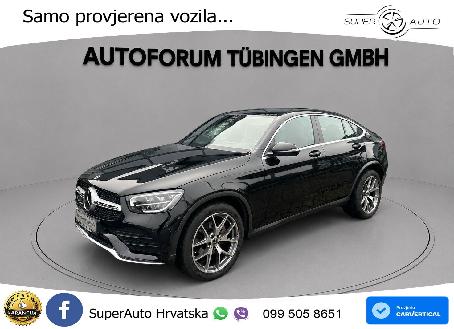 Mercedes GLC Coupe 220d (194 KS) 4MATIC G-TRONIC AMG LED+GR SJED+ACC