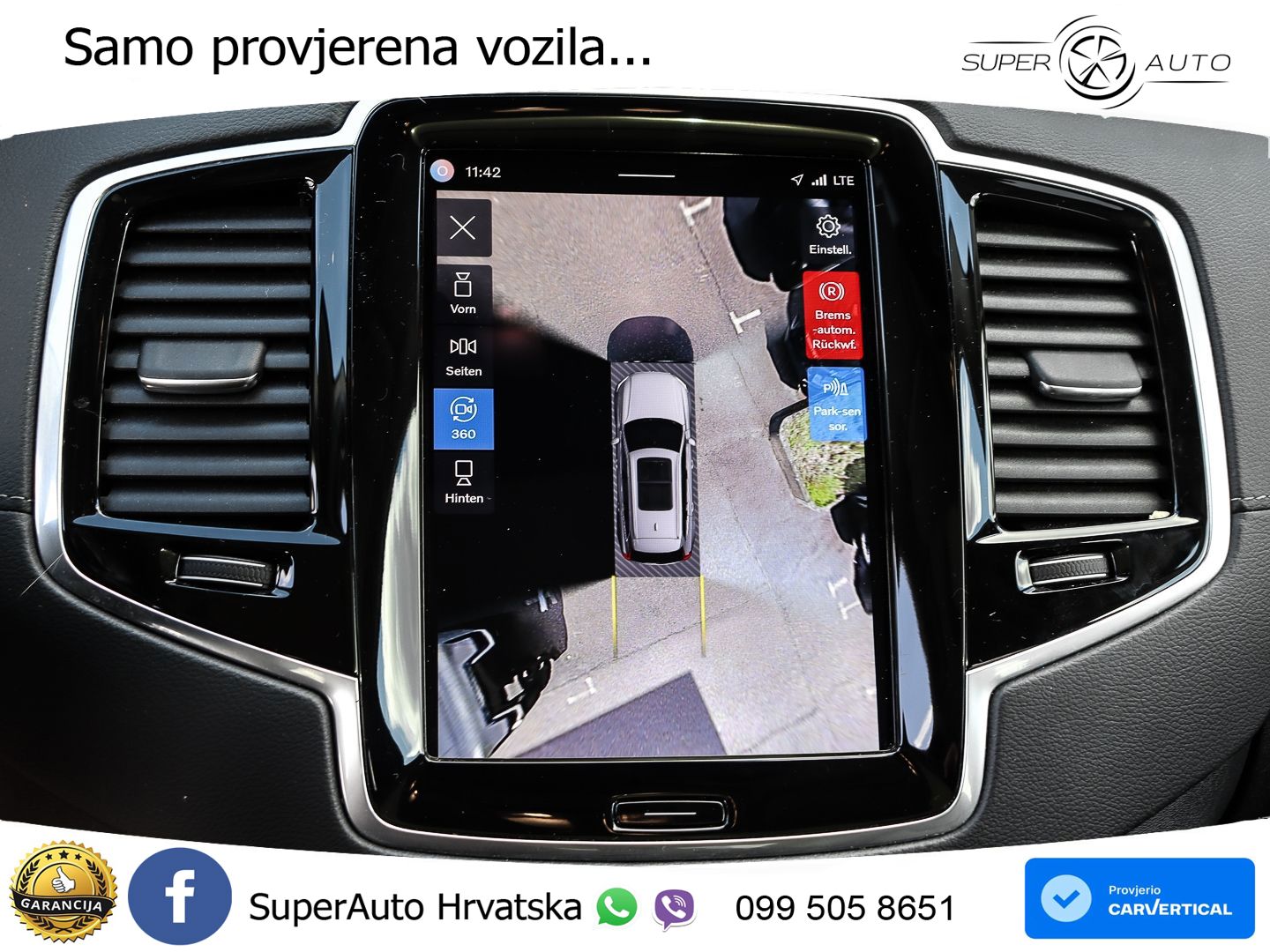 Volvo XC90 2.0 B5 Diesel AWD Automatic ACC+GR SJED+360+PANO