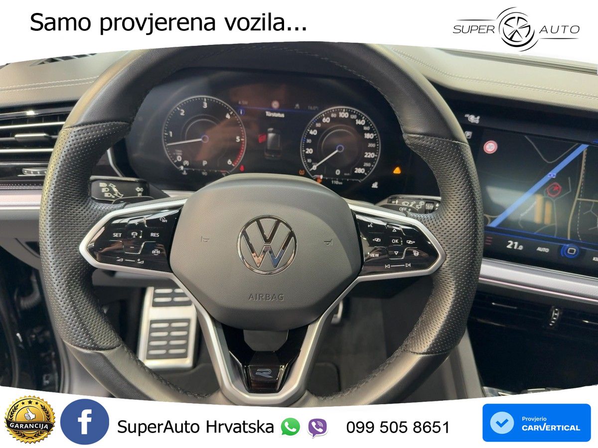 Volkswagen Touareg 3.0 V6 TDI (286 KS) 4MOTION Tiptronic R-Line ZRAČNI+ACC+4xGR SJED+KAM